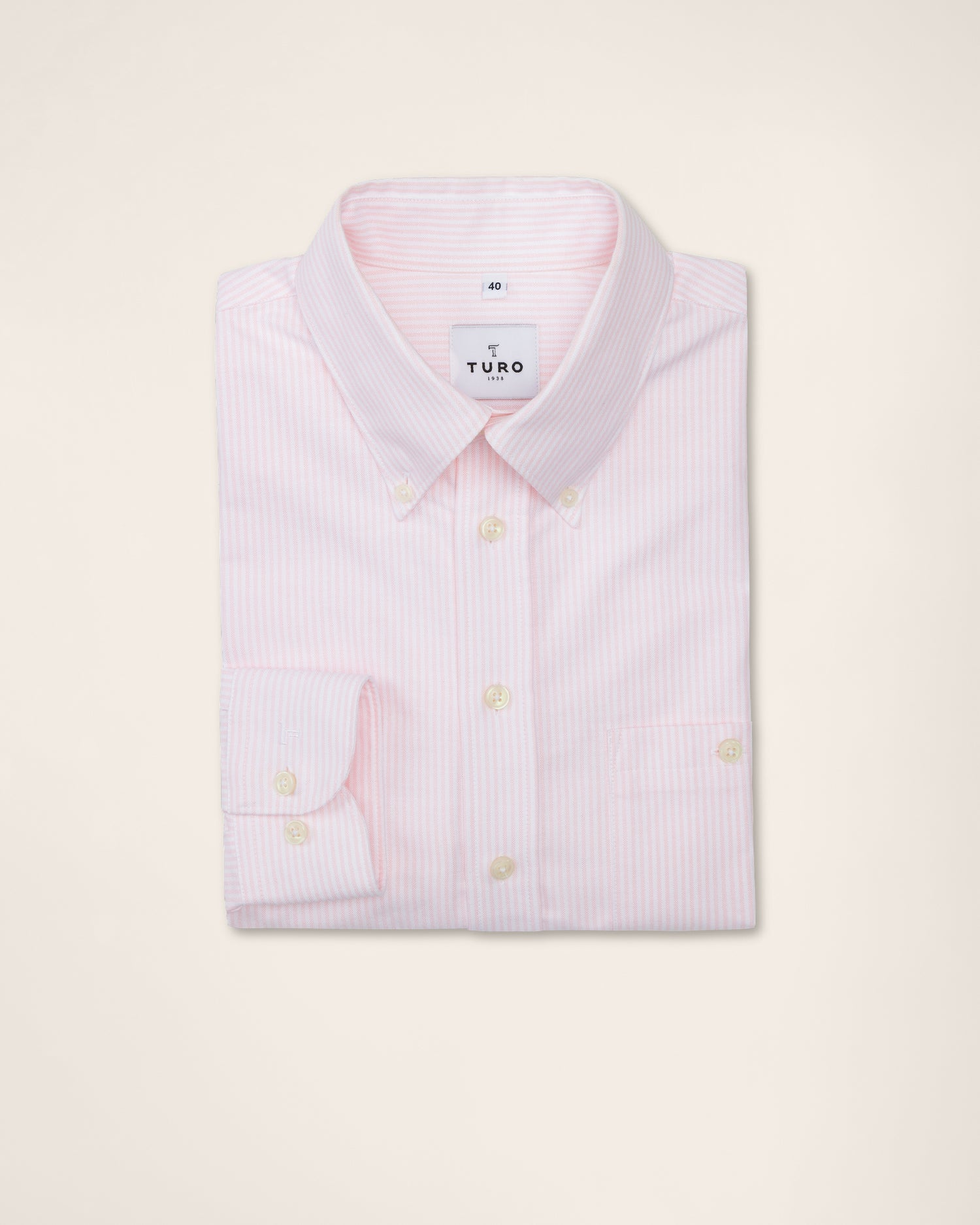 Casual Pink Stripes Oxford Shirt