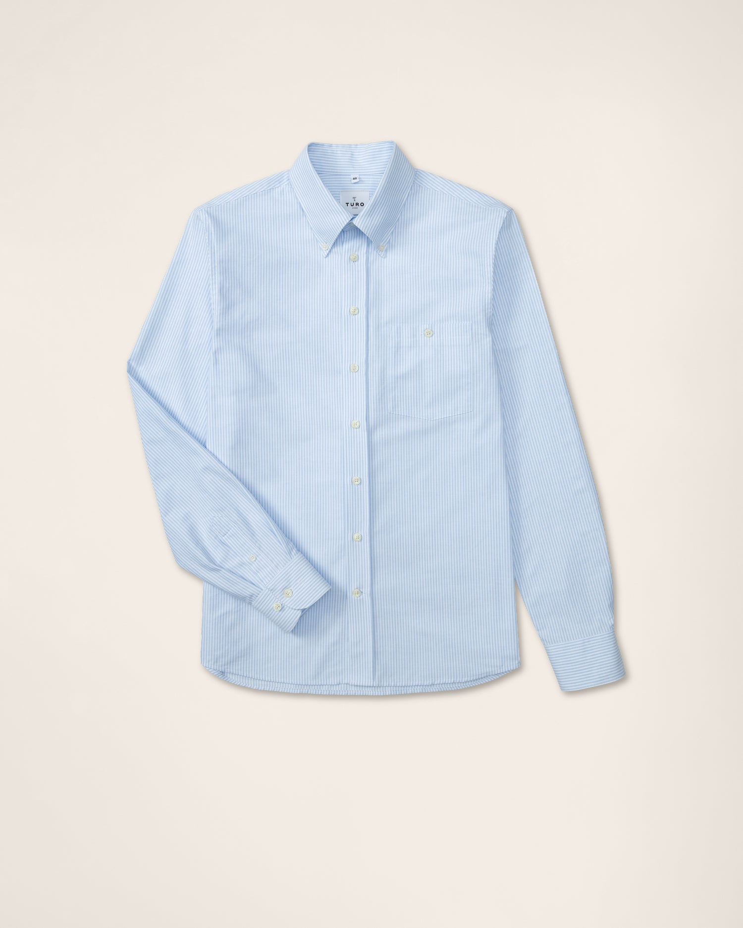 Casual Blue Stripes Oxford Shirt