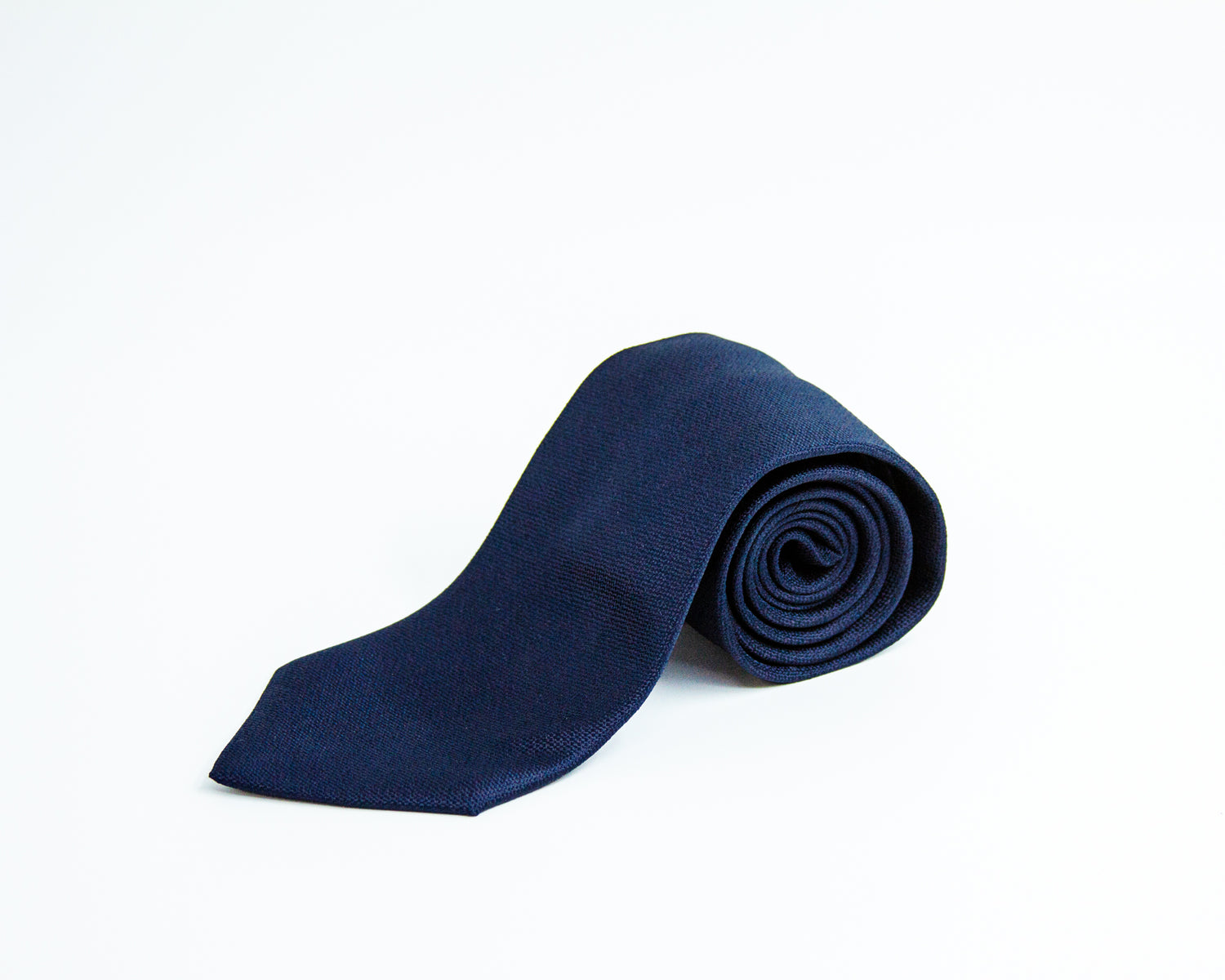 Turo Fine Grenadine Silk Tie in Navy Blue (8402356633930)