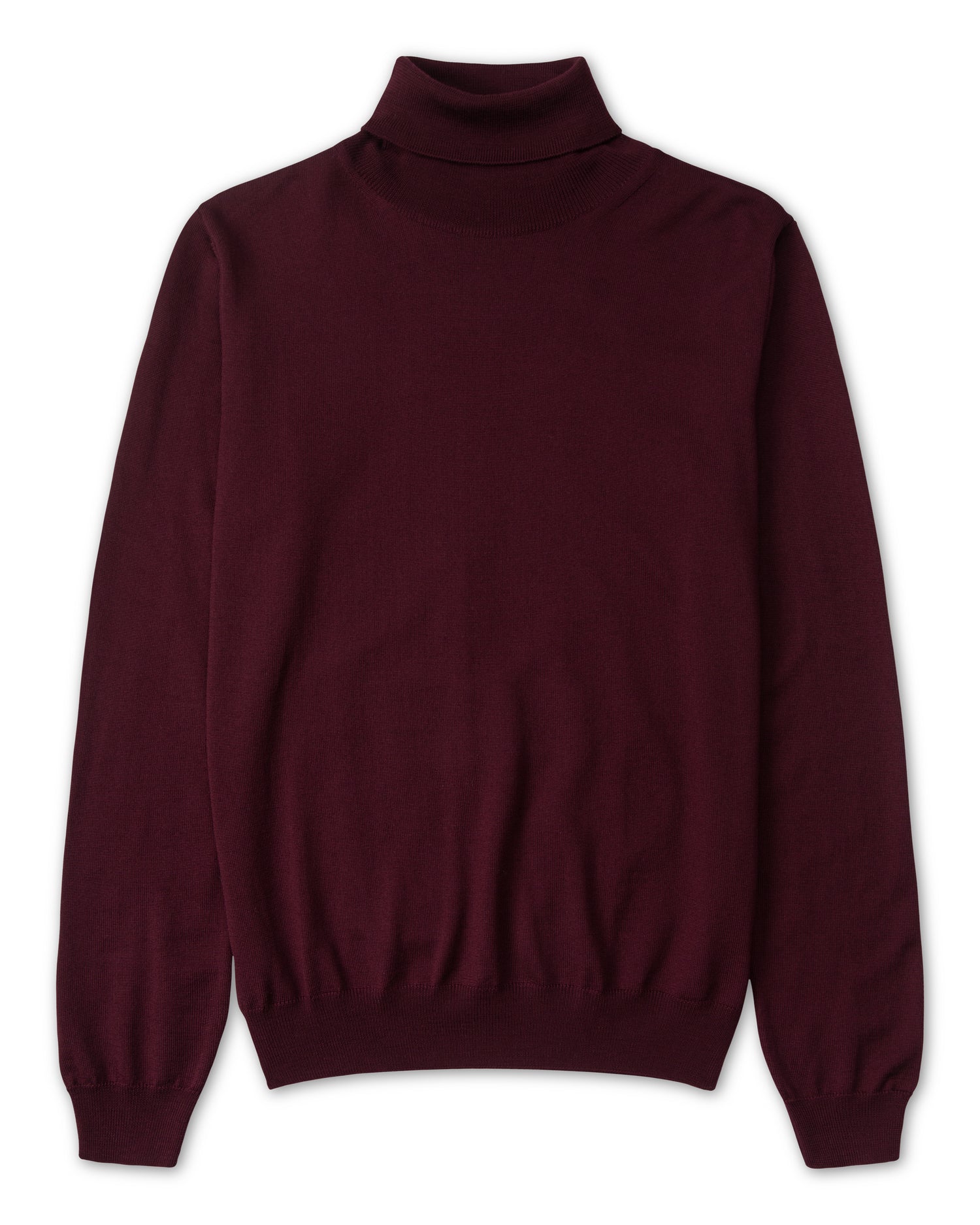 Premium Merino Rollneck in Burgundy (6656411140158)