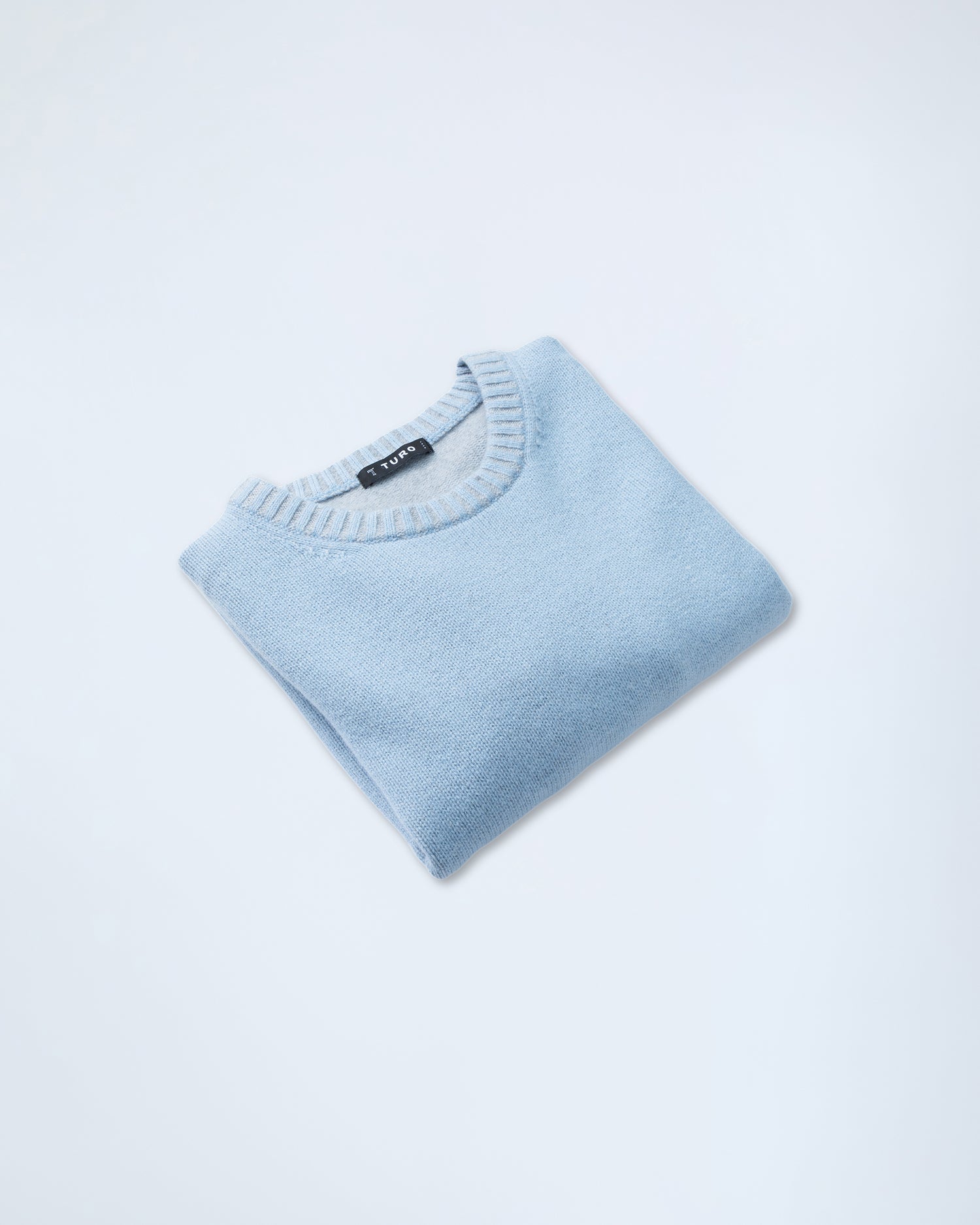 Crew Neck Jumper in Light Blue (10282016375114)