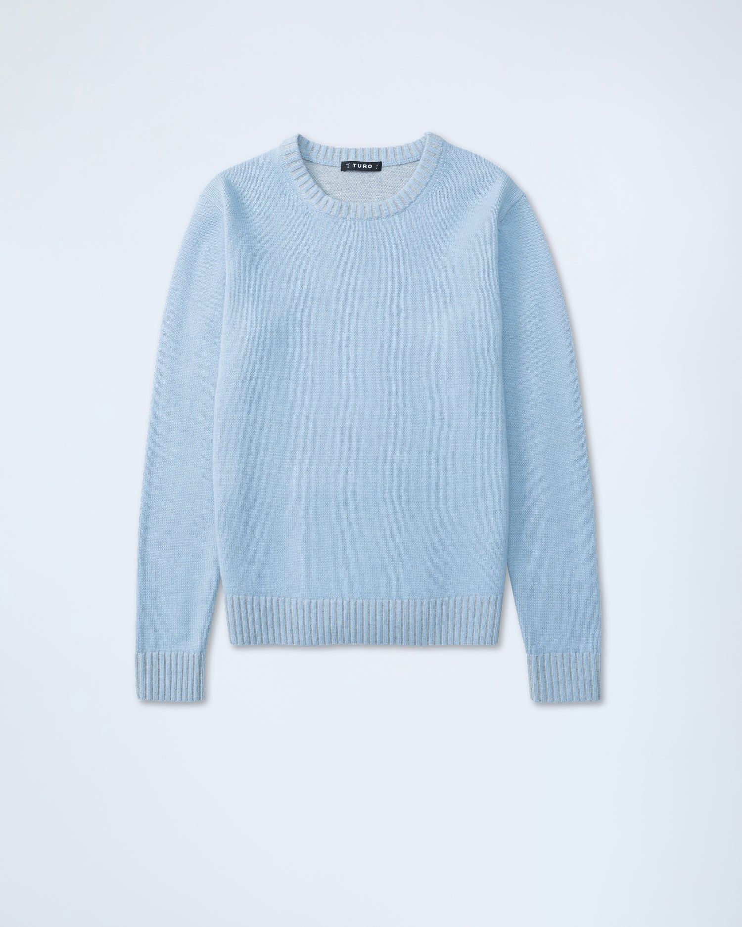 Crew Neck Jumper in Light Blue (10282016375114)