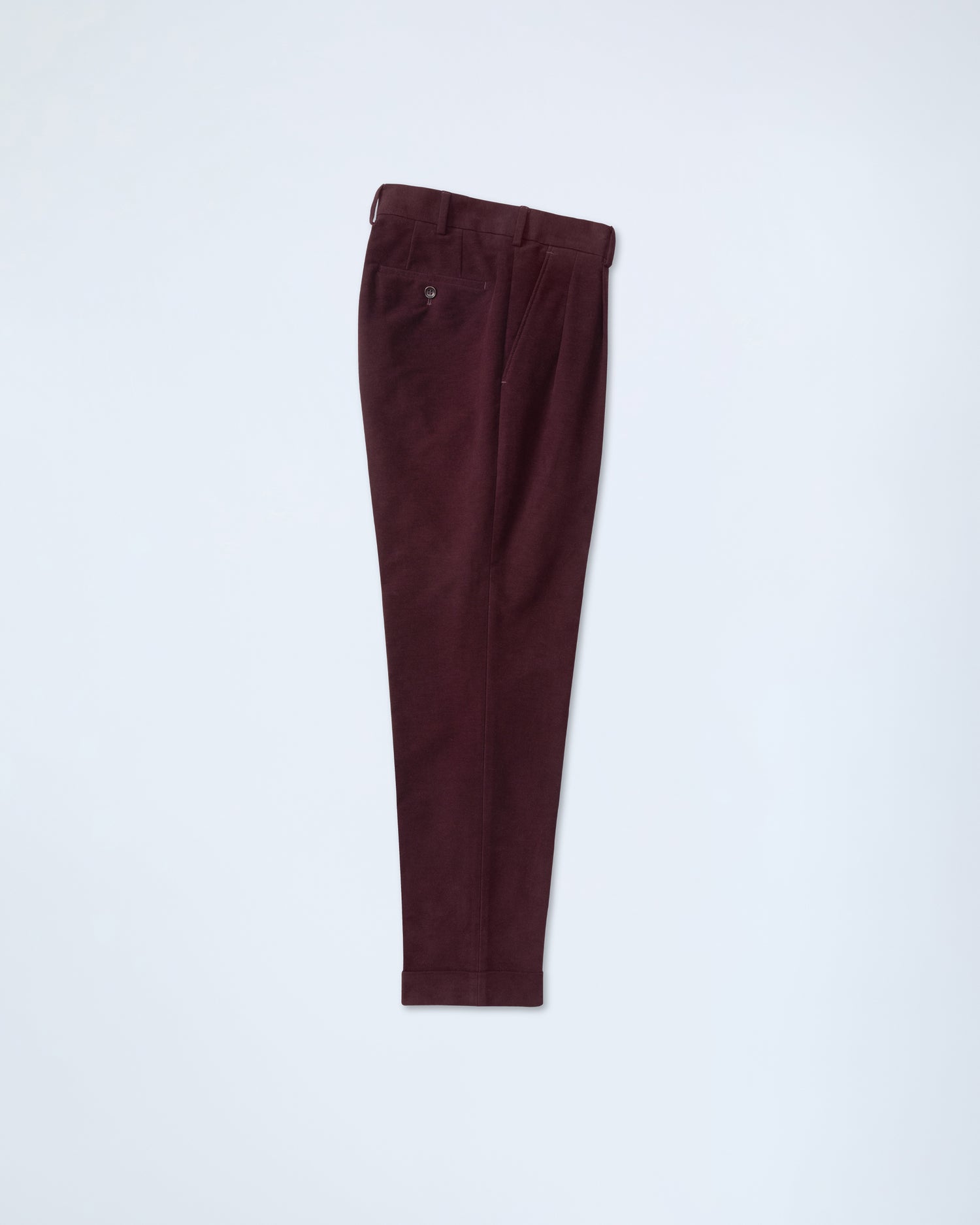 Casual Moleskin Trousers in Burgundy (10287511535946)