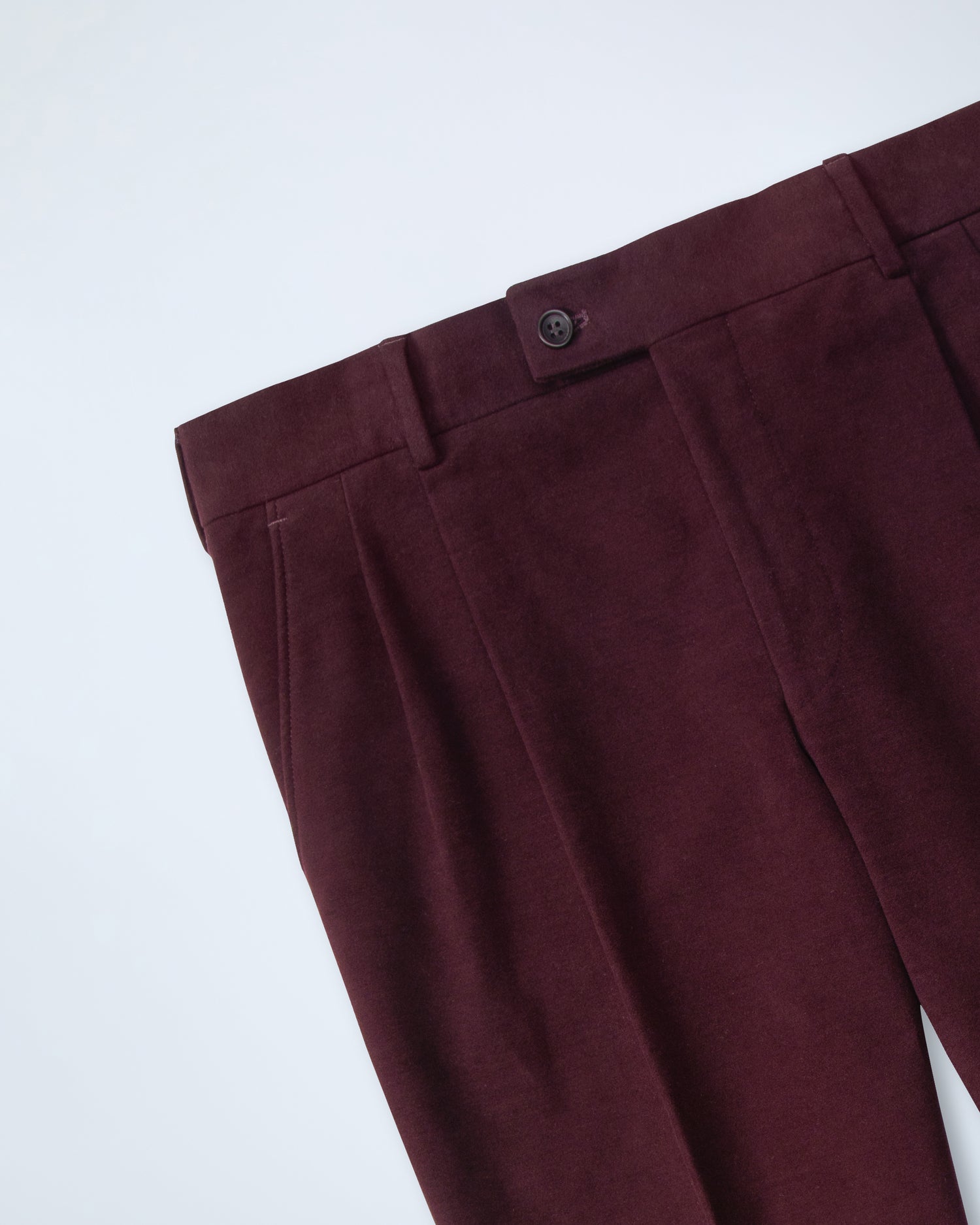 Casual Moleskin Trousers in Burgundy (10287511535946)