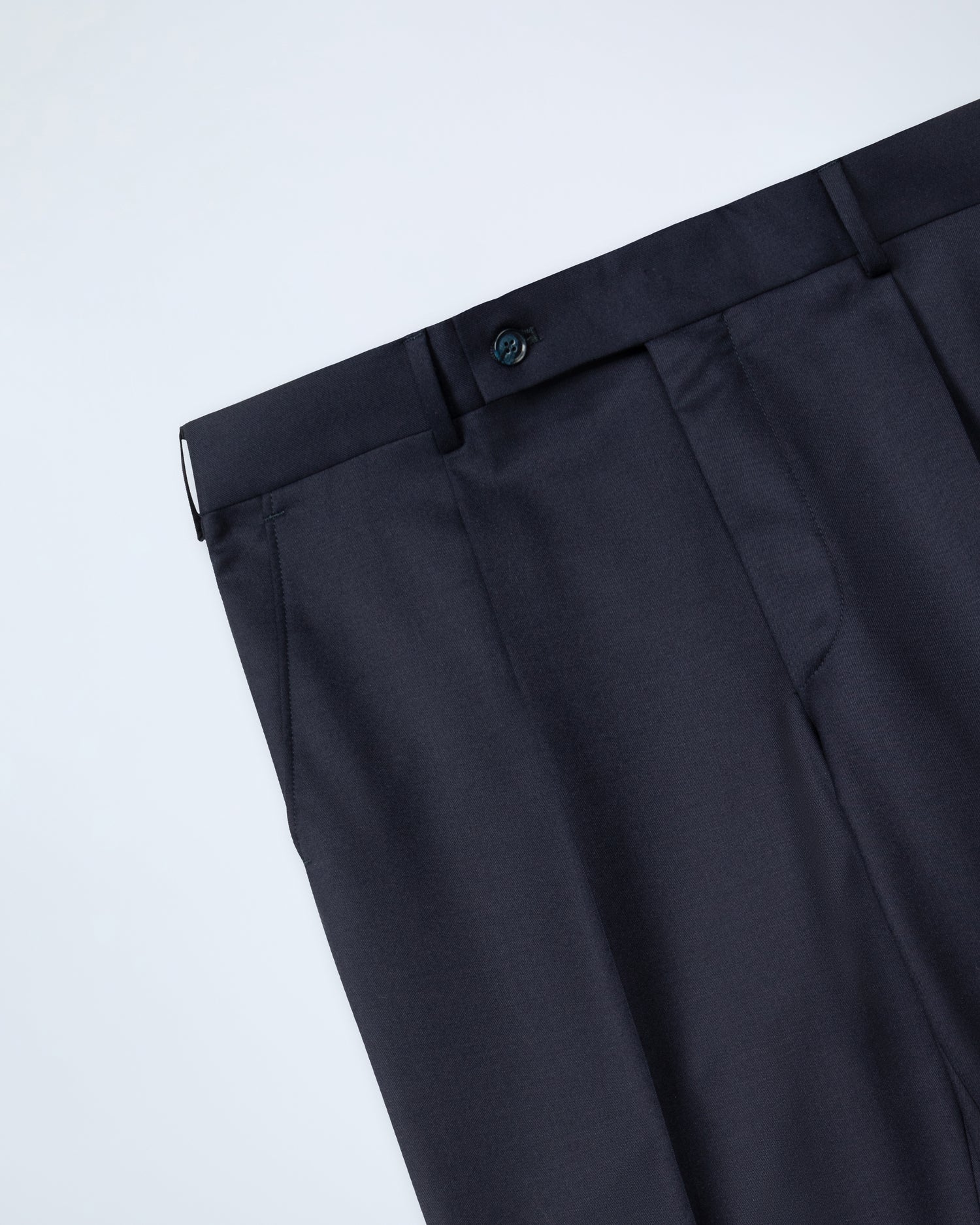 Navy Blue Flannel Trousers (10291627524426)