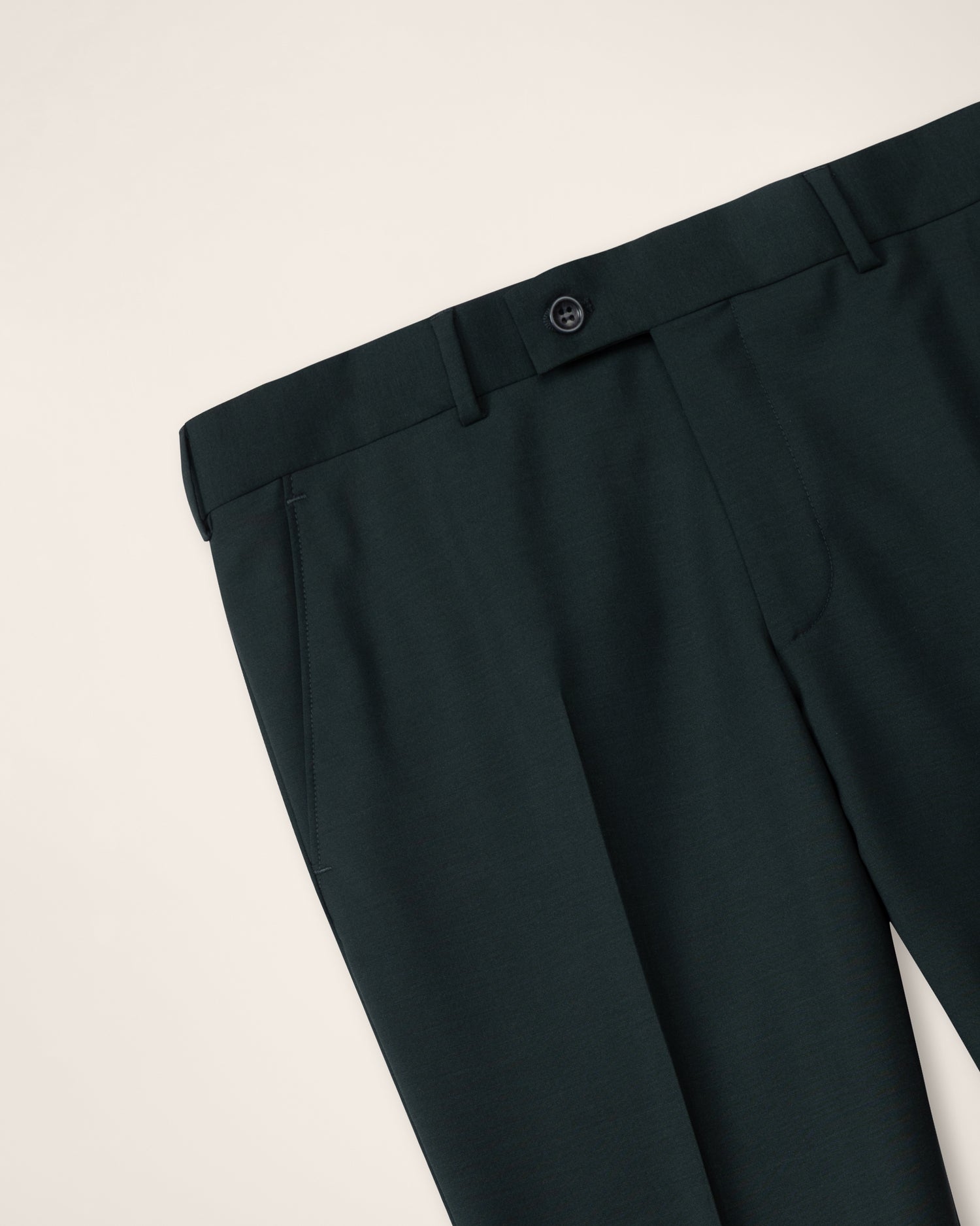 Wool-Mohair Suit in Dark Green