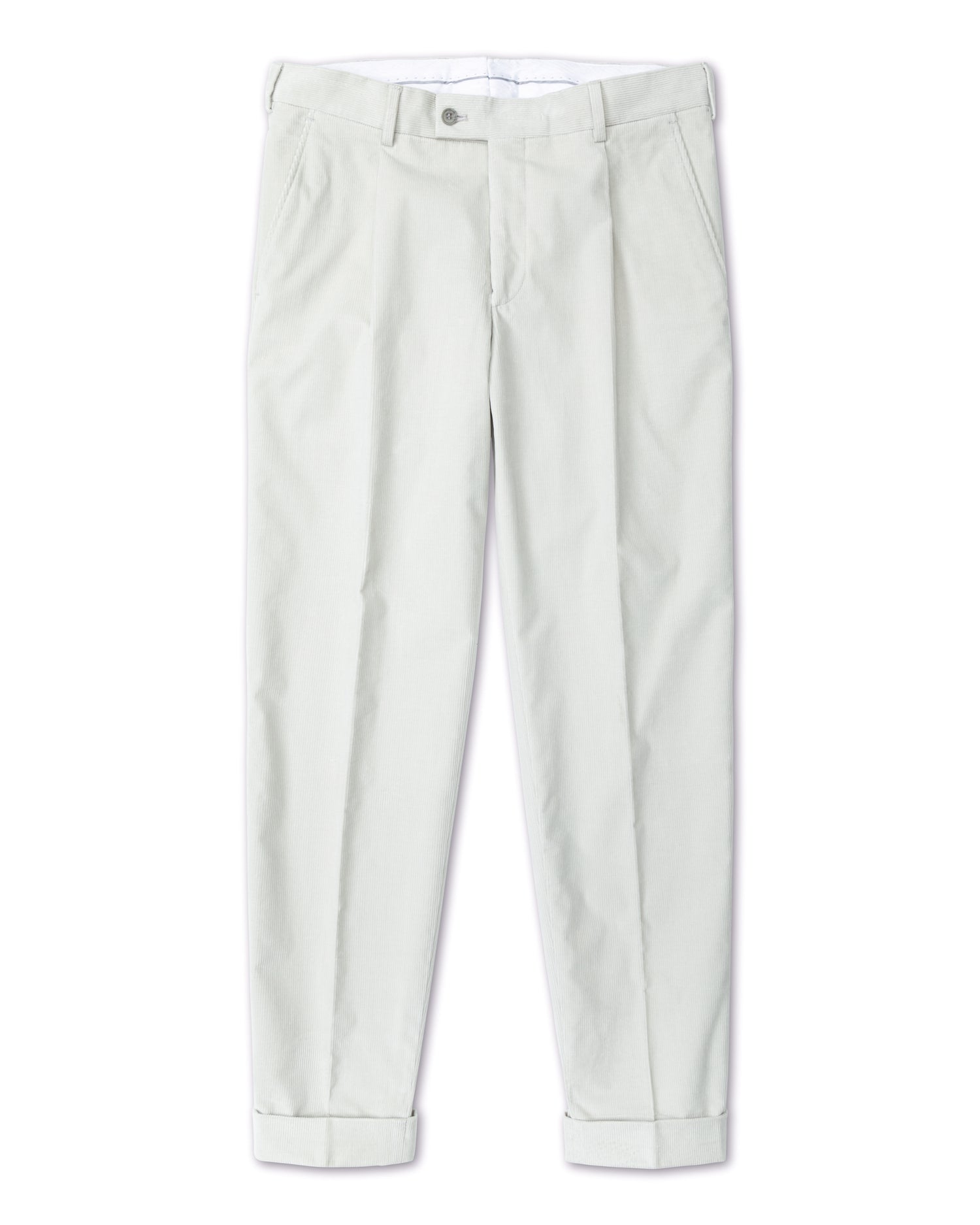 Light Grey Corduroy Suit in Slim fit (8479819923786)