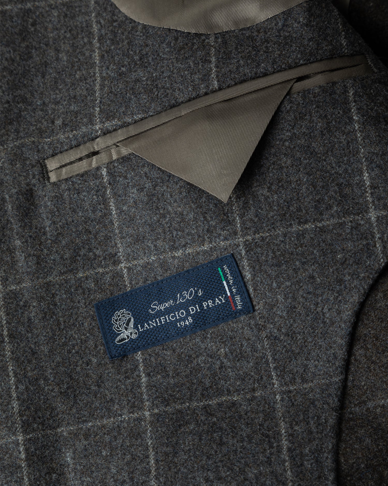 Brown Suit in Lanificio Di Pray Premium Super 130's Wool (8459009229130)