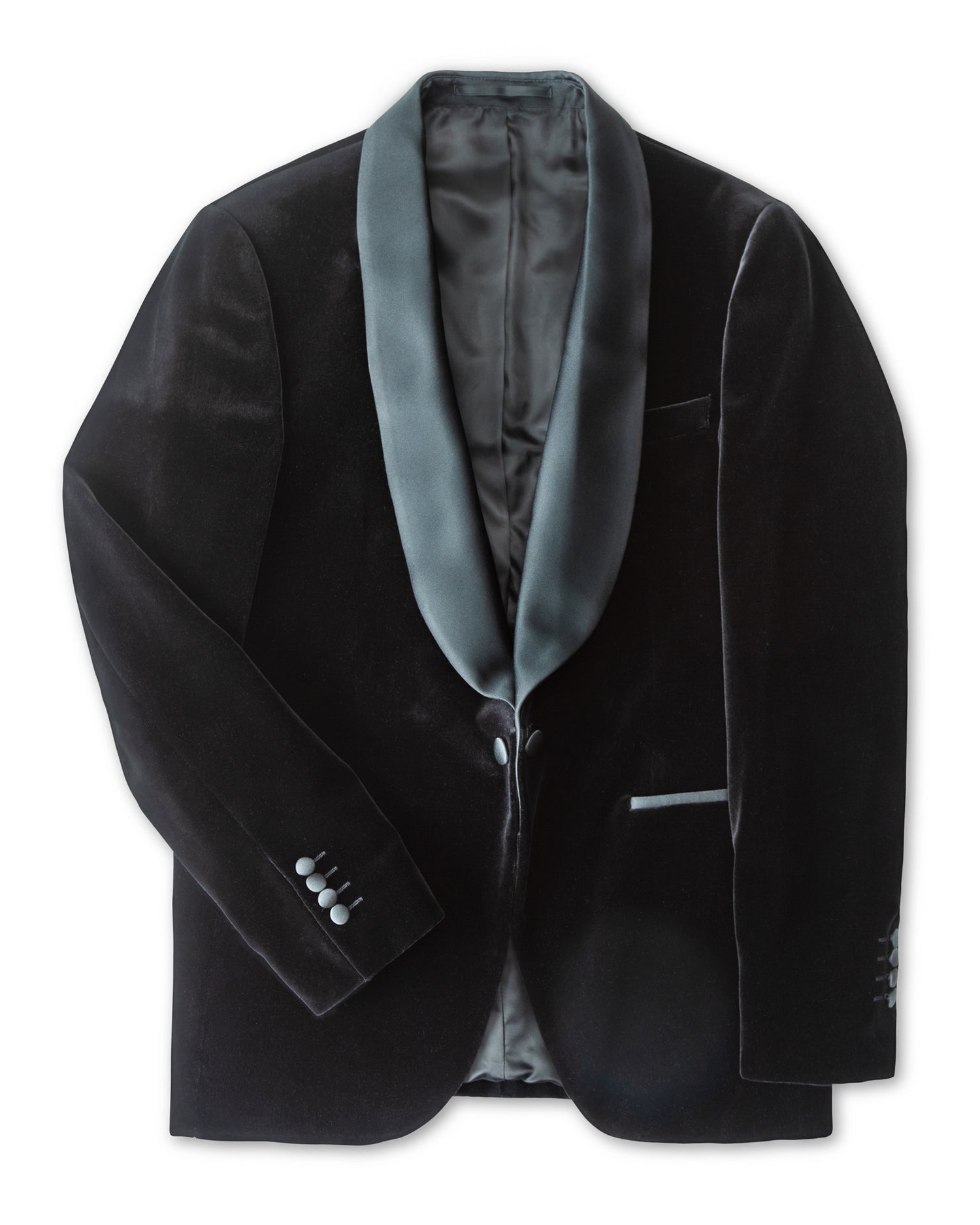 Black Velvet Tuxedo with shawl collar (8555048337738)