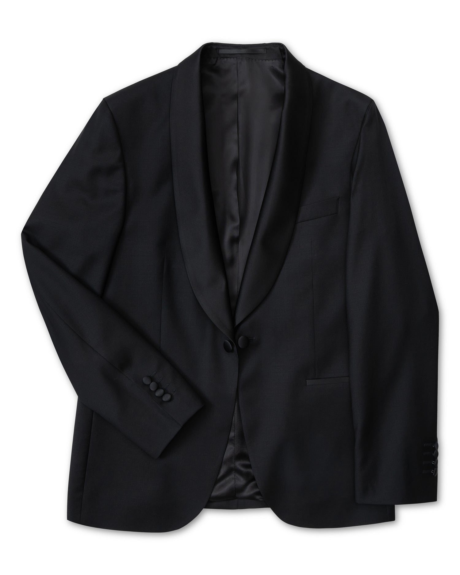 Tuxedo Jacket with shawl collar in Premium 110's wool (8555371102538)