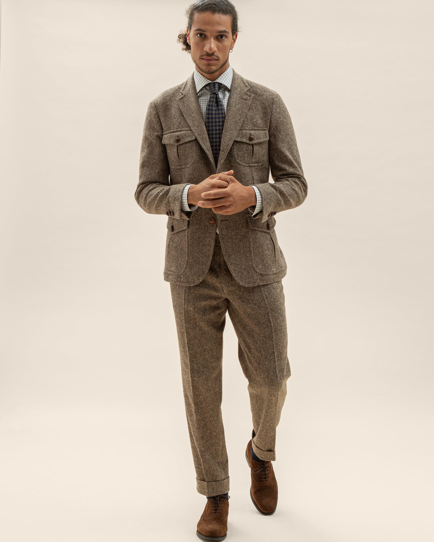 Weekend countryside suit in Campore wool (8482077475146)