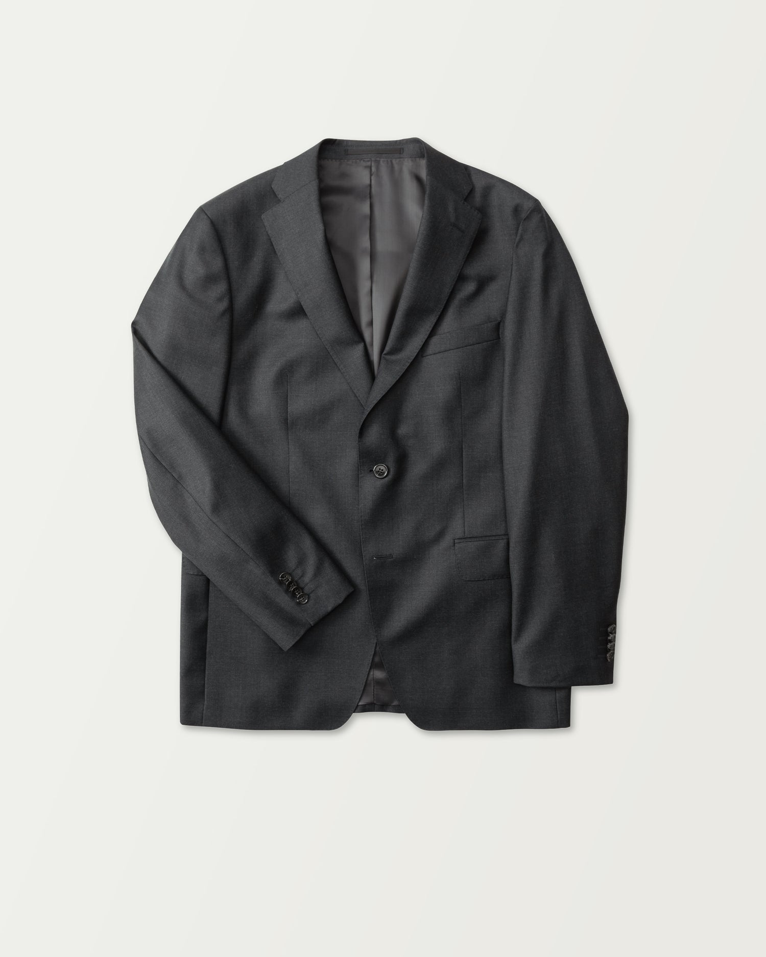Charcoal Vitale Barberis Wool Suit (9374408278346)