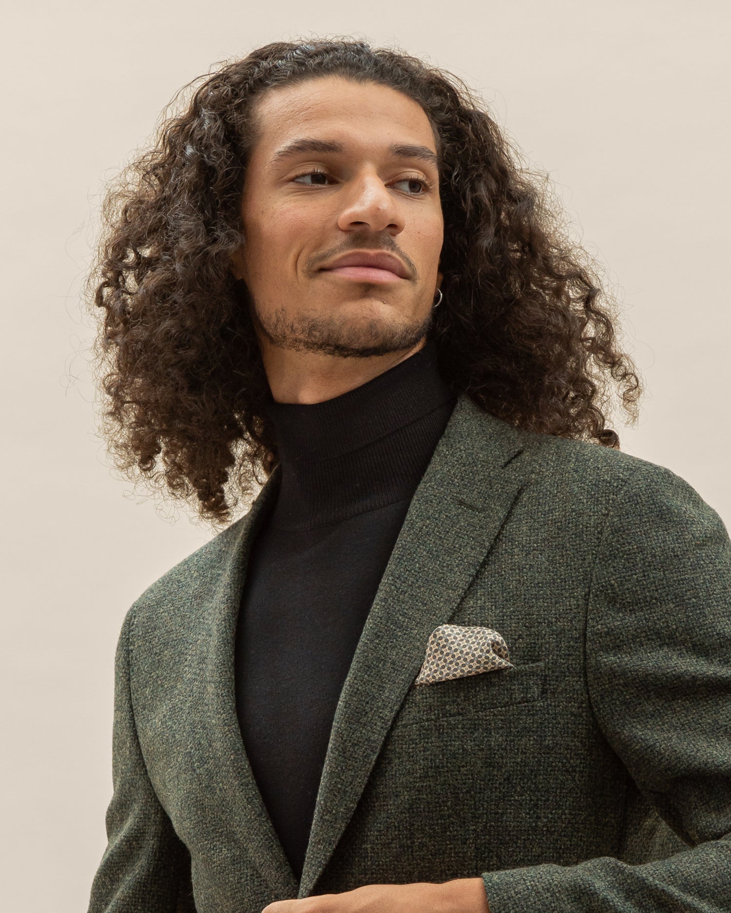Premium Merino Rollneck in Black (6656357171262)