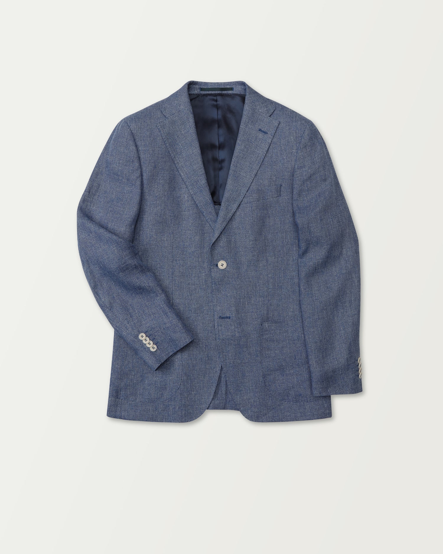 Linen Blend Summer Jacket in Blue (8634674774346)