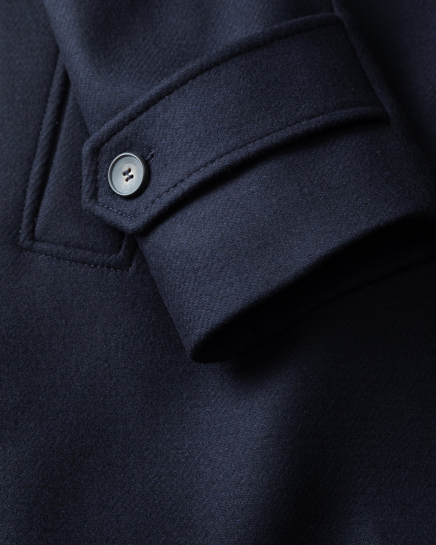 Casual Toronto Herringbone Wool Coat in Navy Blue (8533123498314)