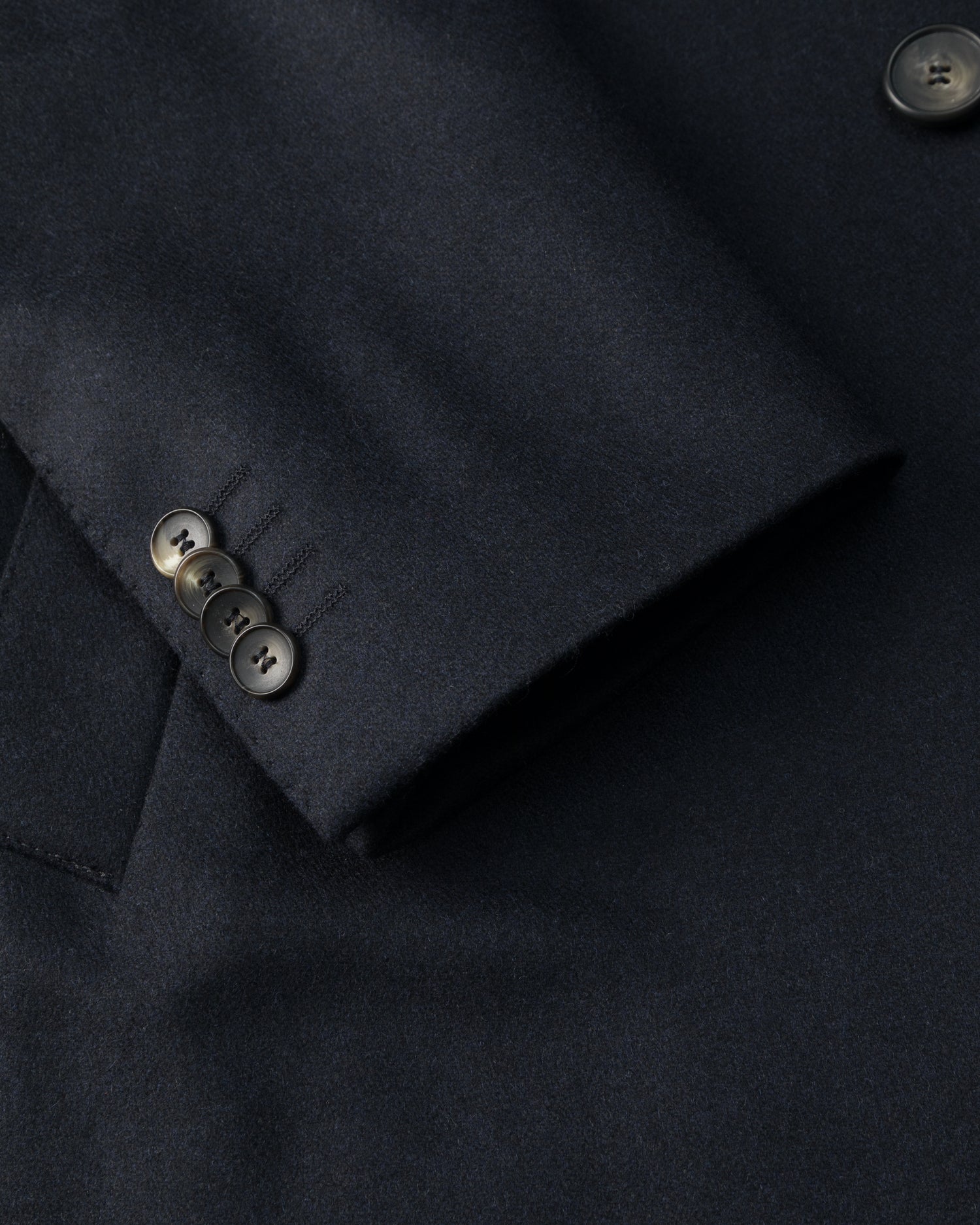 Classic Overcoat in Dark Blue Fortex Wool (8464799203658)