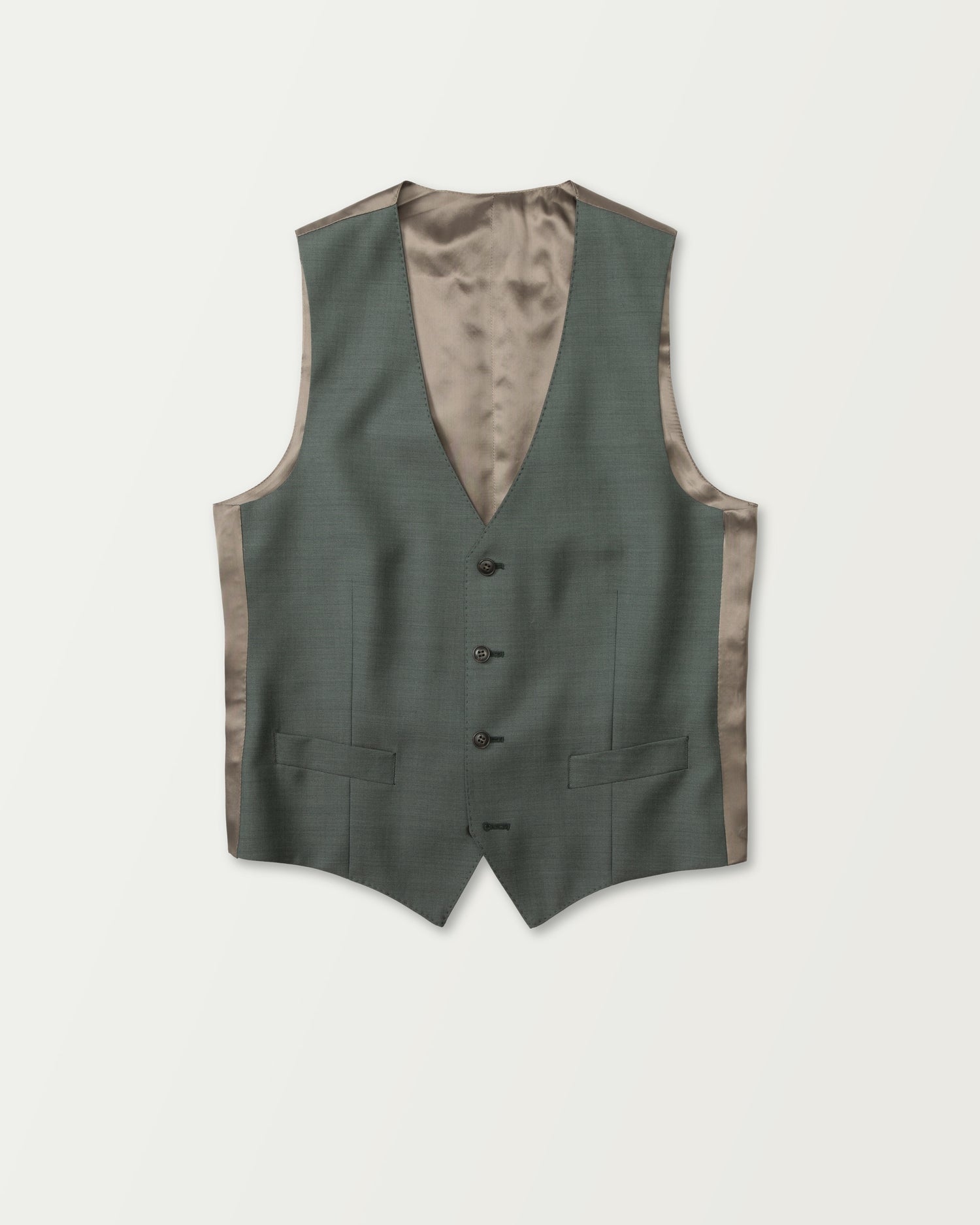 Green Premium Wool Waistcoat (8636924363082)