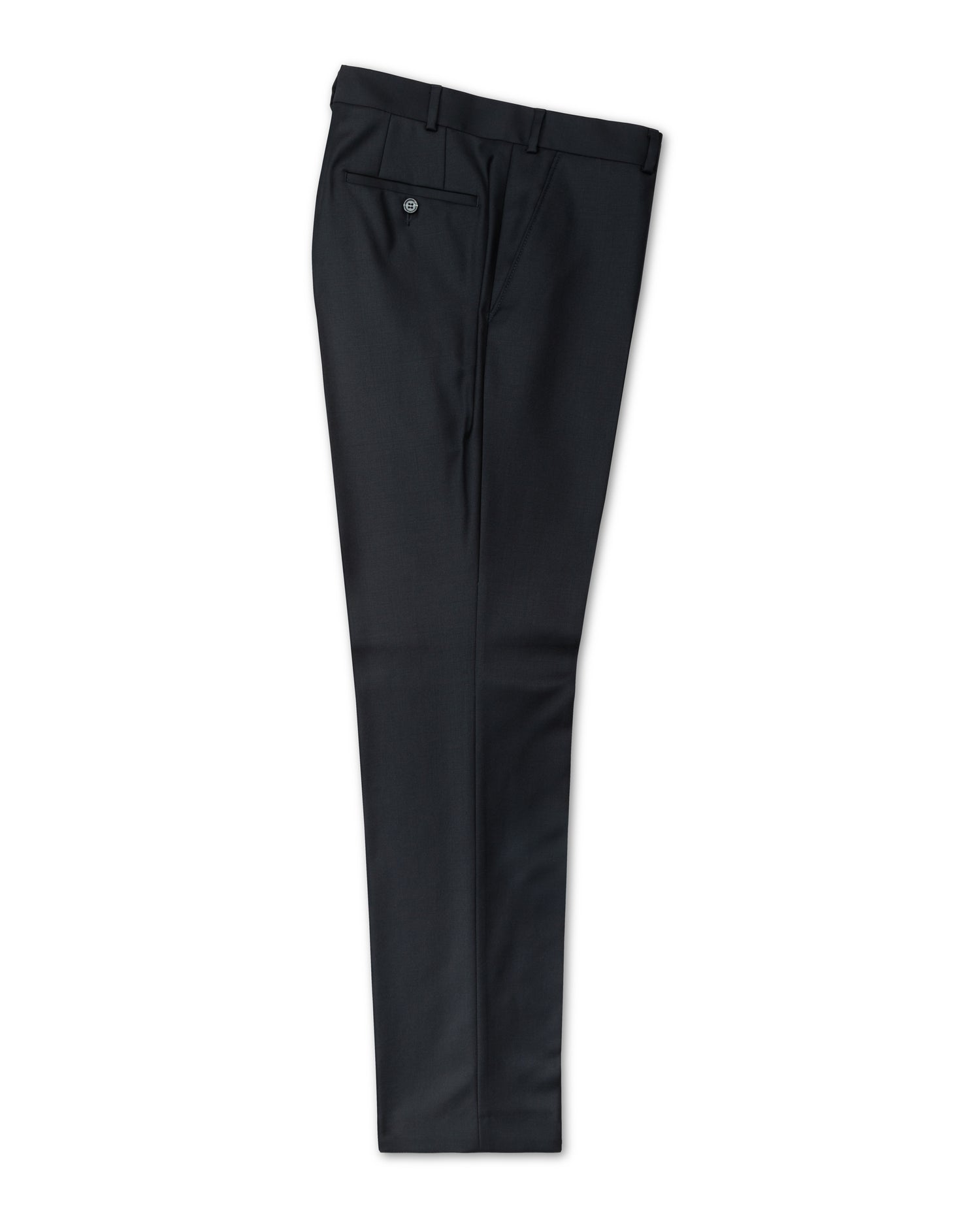 Black Vitale Barberis Wool Suit Trousers (7949532659934)