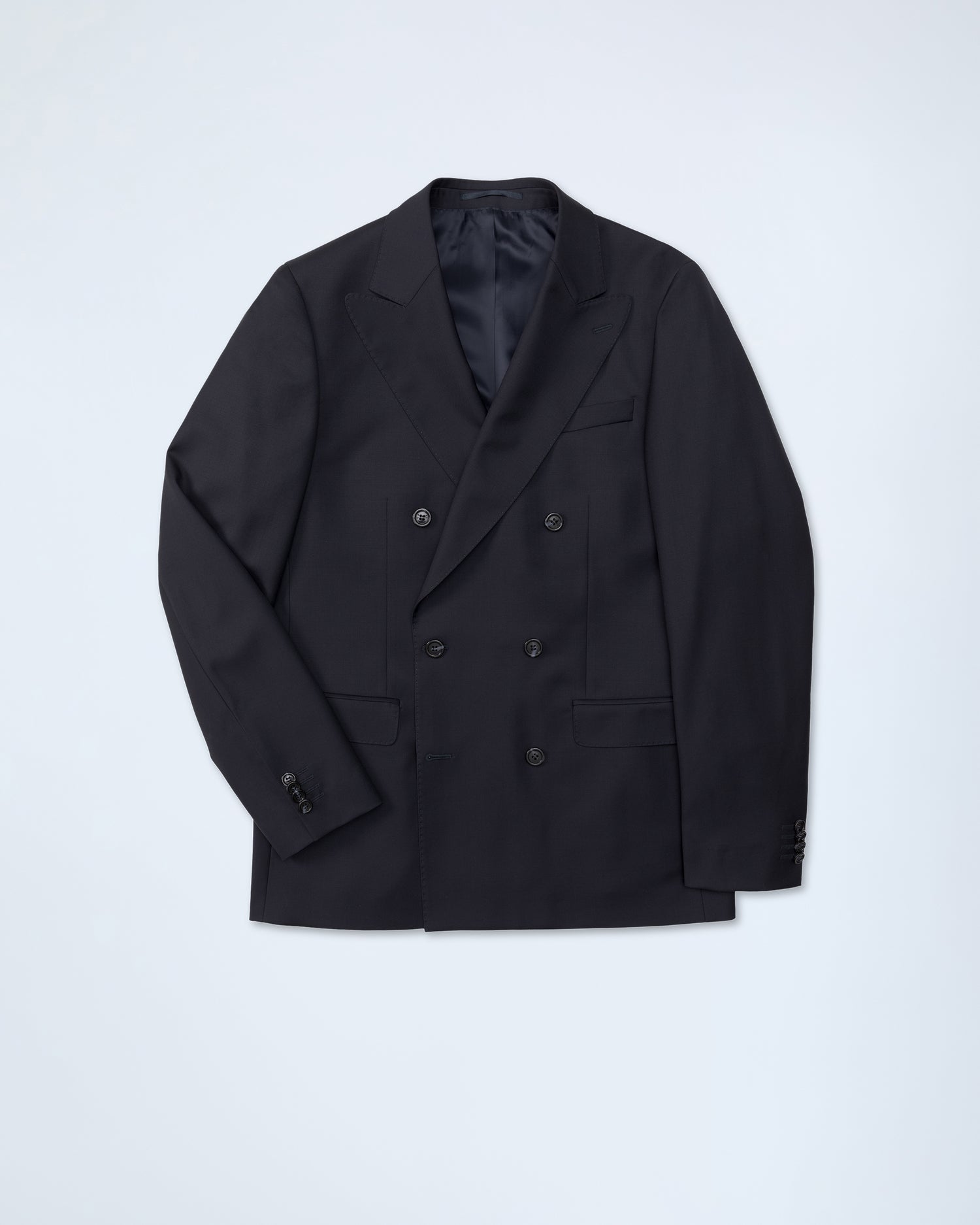 Navy Blue Vitale Barberis Wool Slim fit Jacket (10219831558474) (10219842961738)