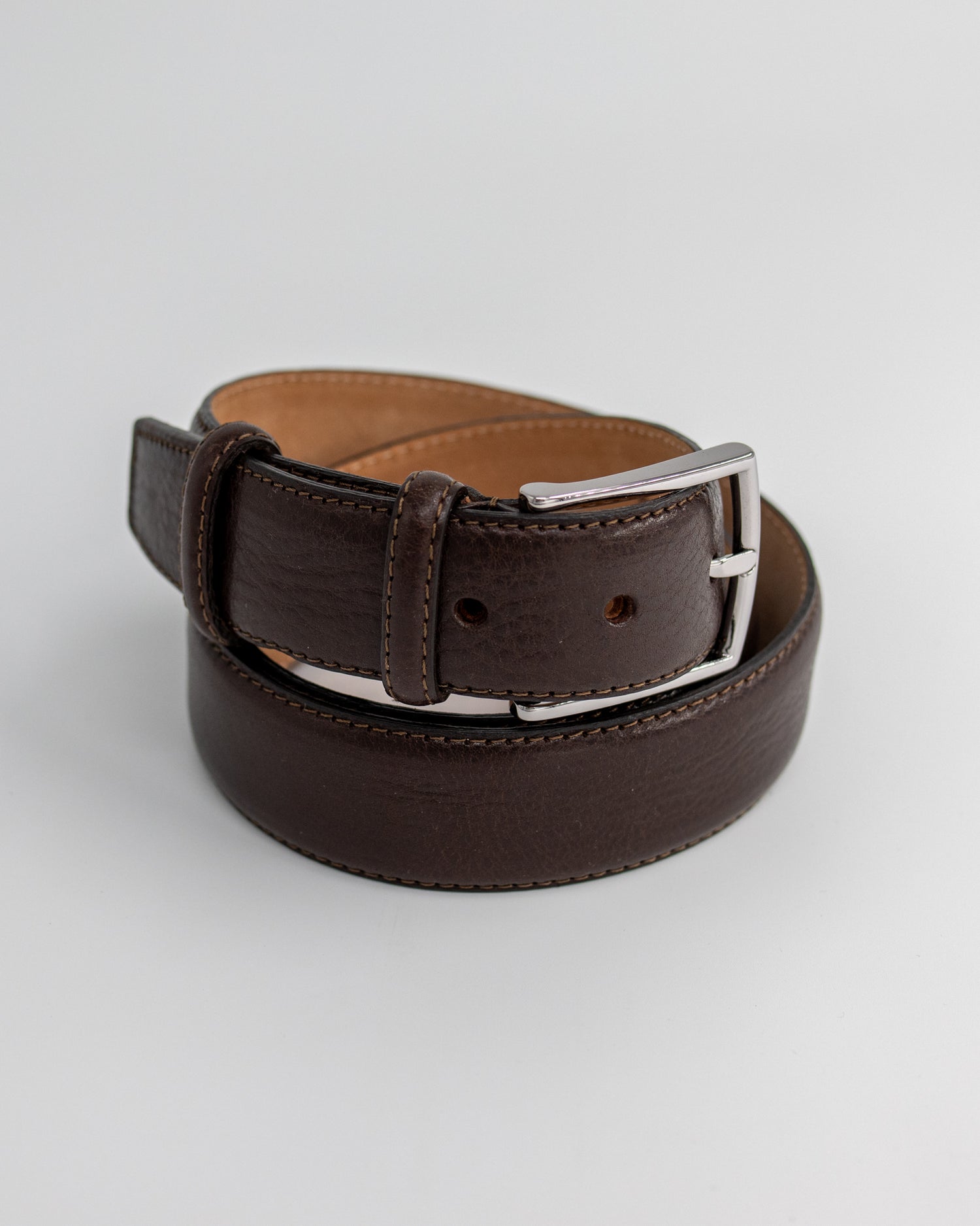 Leather Belt Dark Brown (8579131736394)