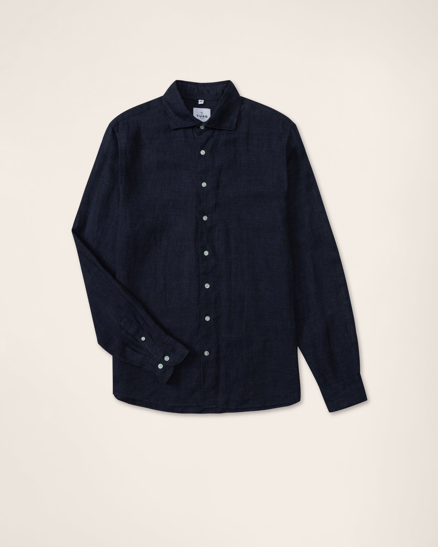 Navy Linen Shirt