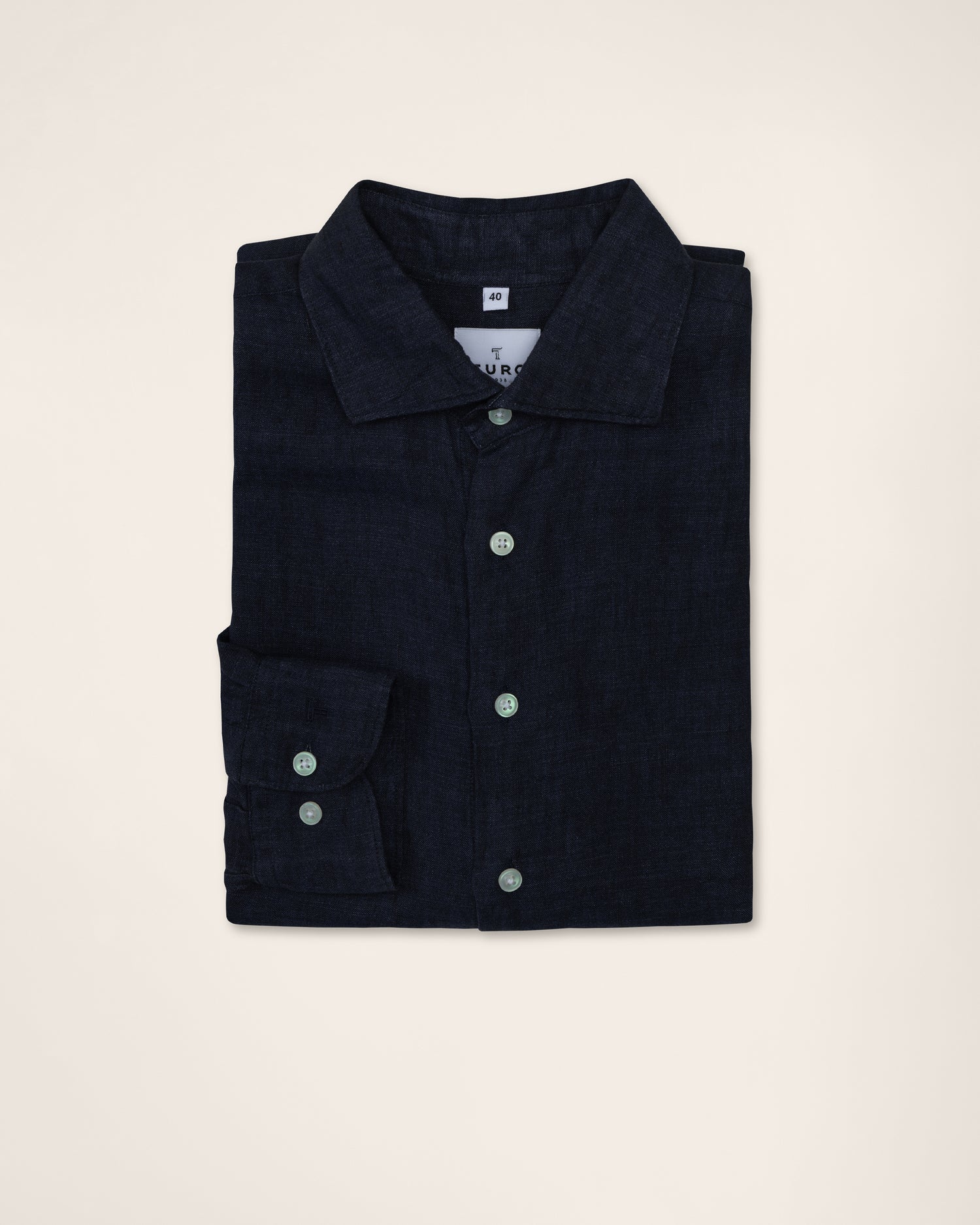 Navy Linen Shirt
