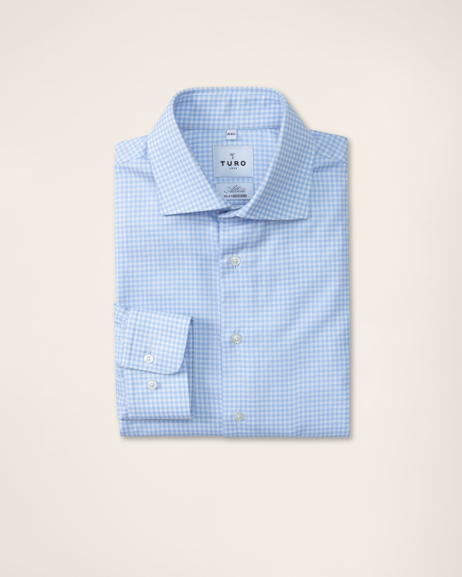 Classic Blue And White Check Shirt