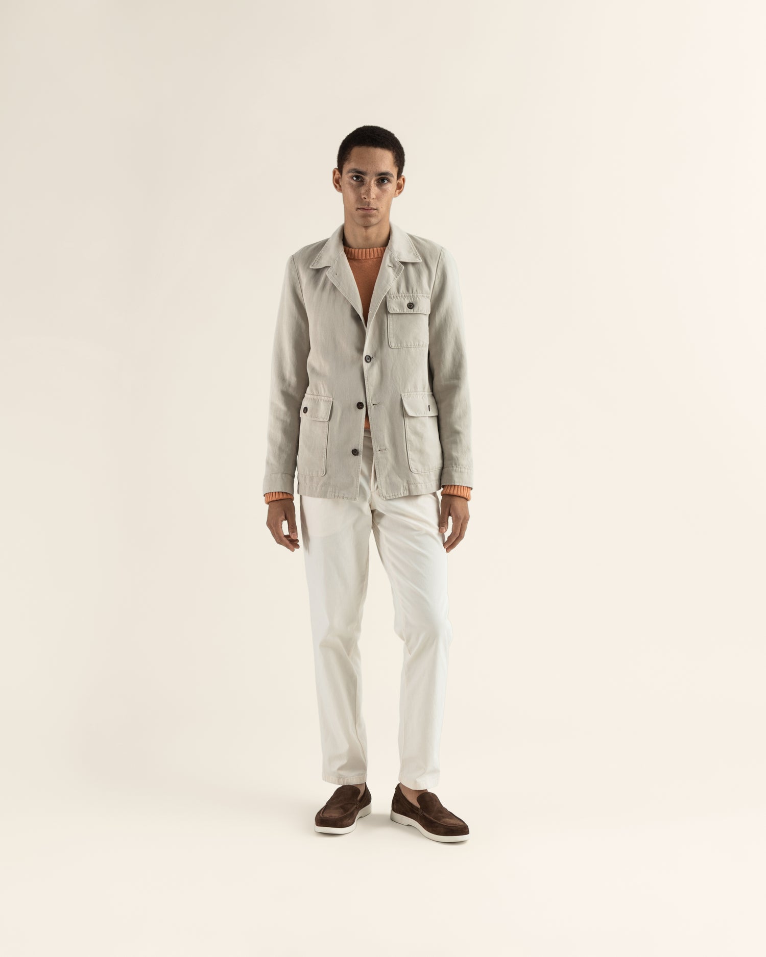 Casual Jacket in Light Grey