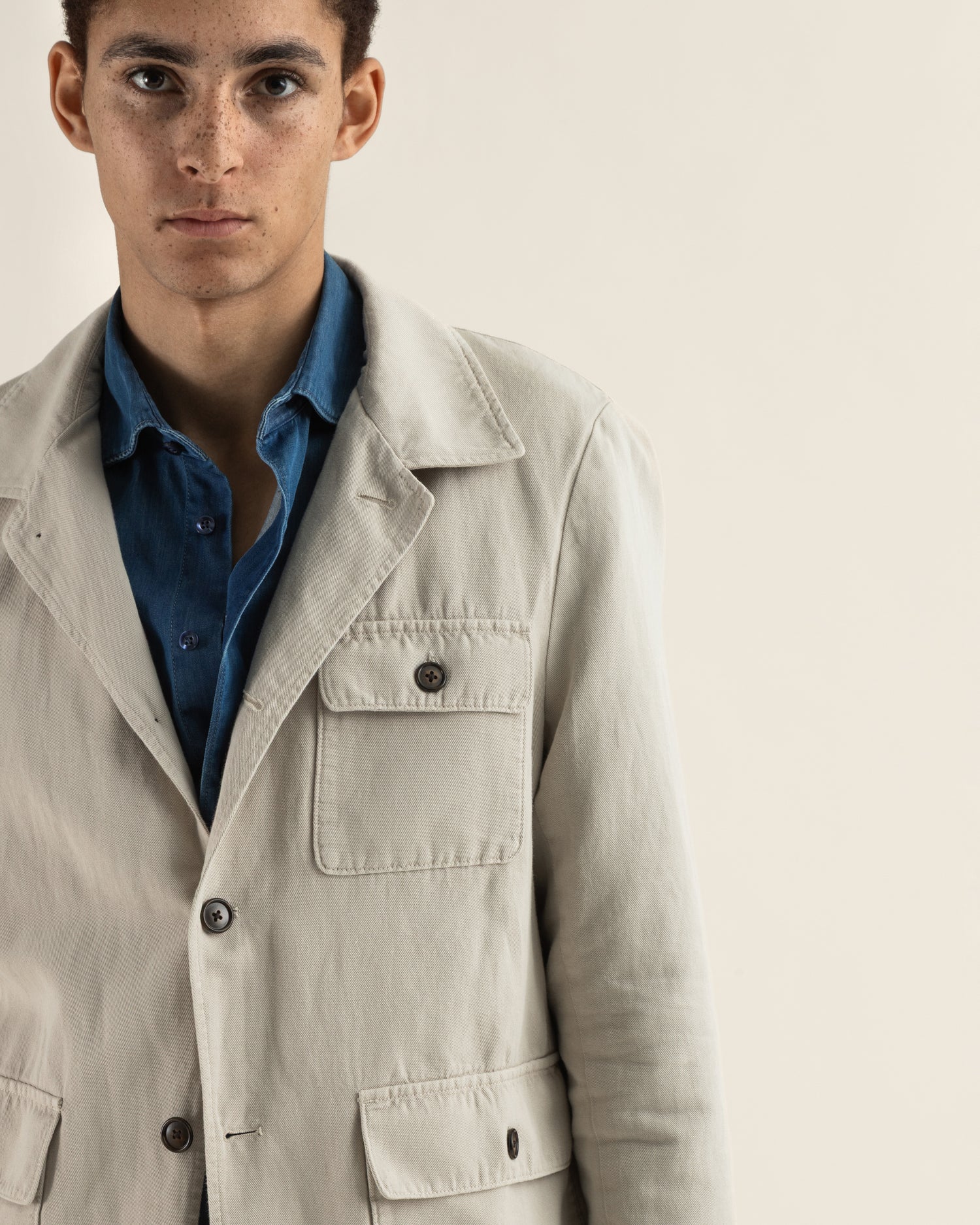 Casual Jacket in Light Grey