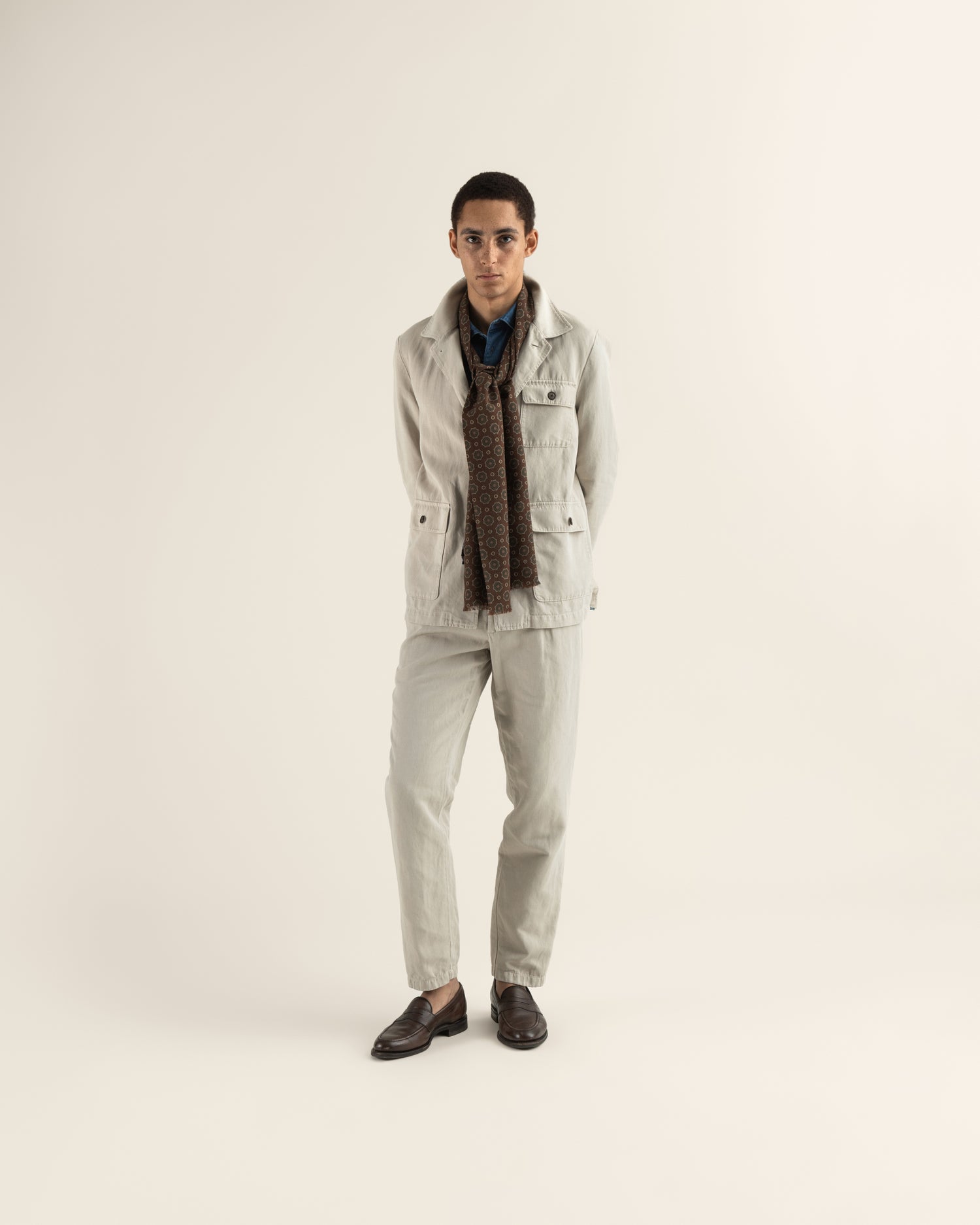 Casual Jacket in Light Grey