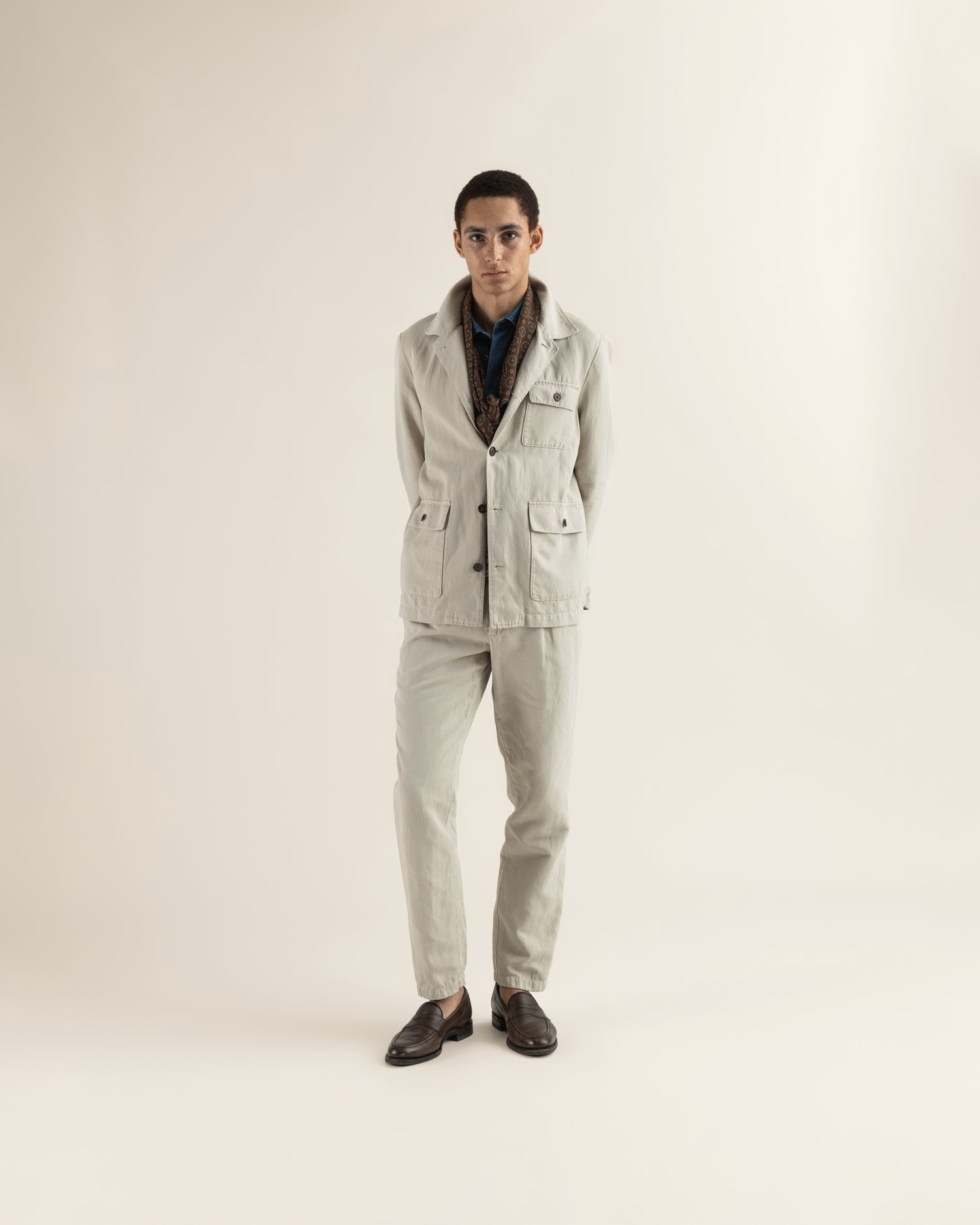 Casual Jacket in Light Grey
