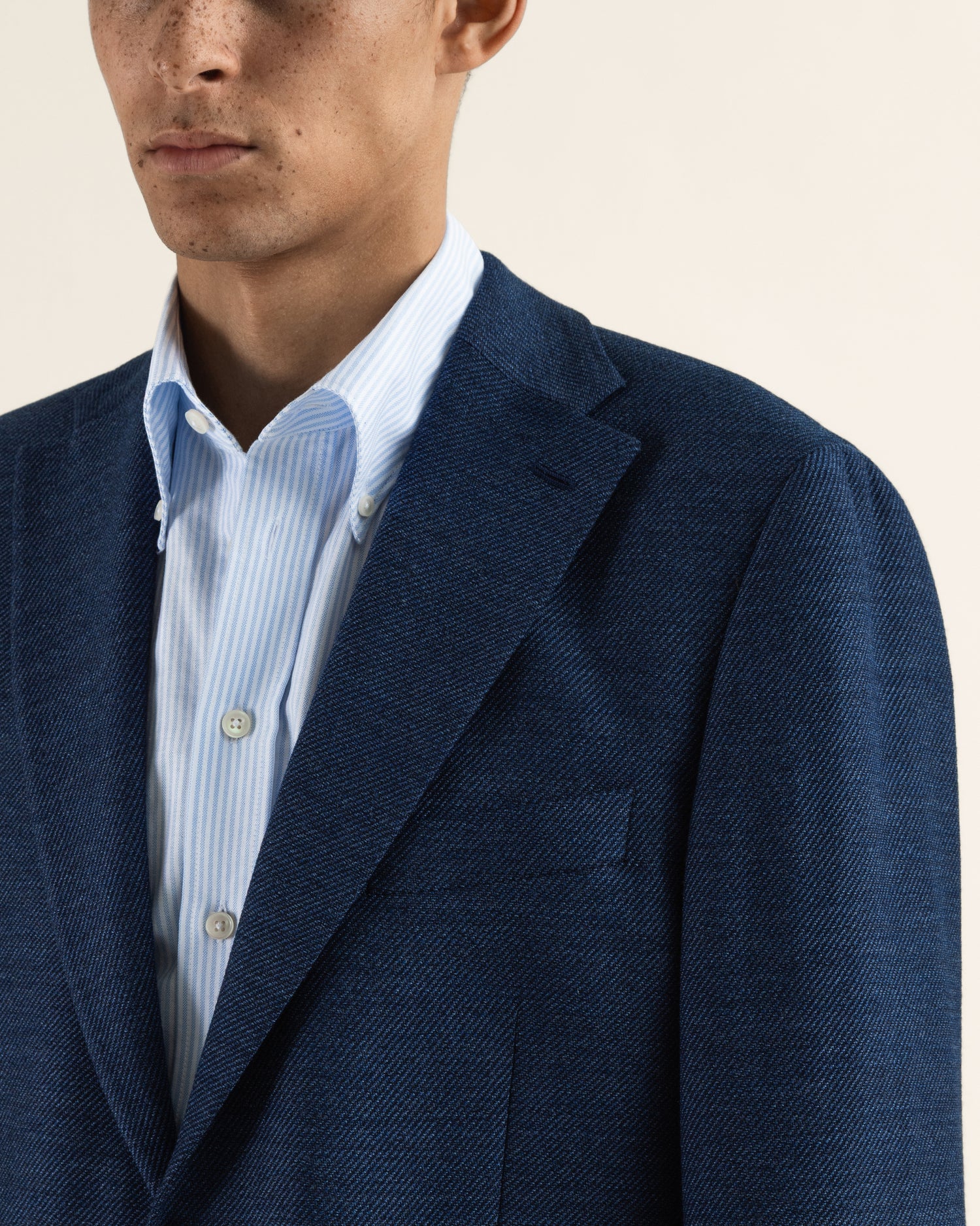 Wool Blazer in Blue