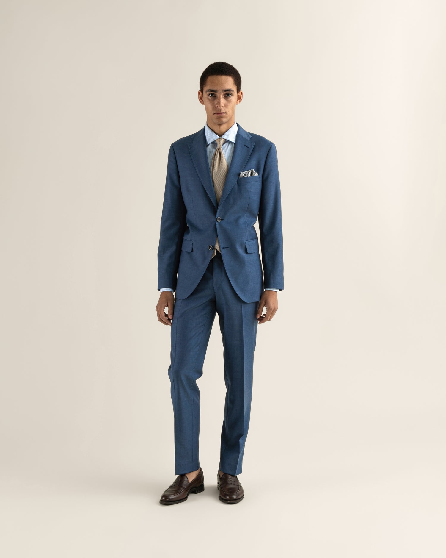 Blue Ceremonial Suit in Wool