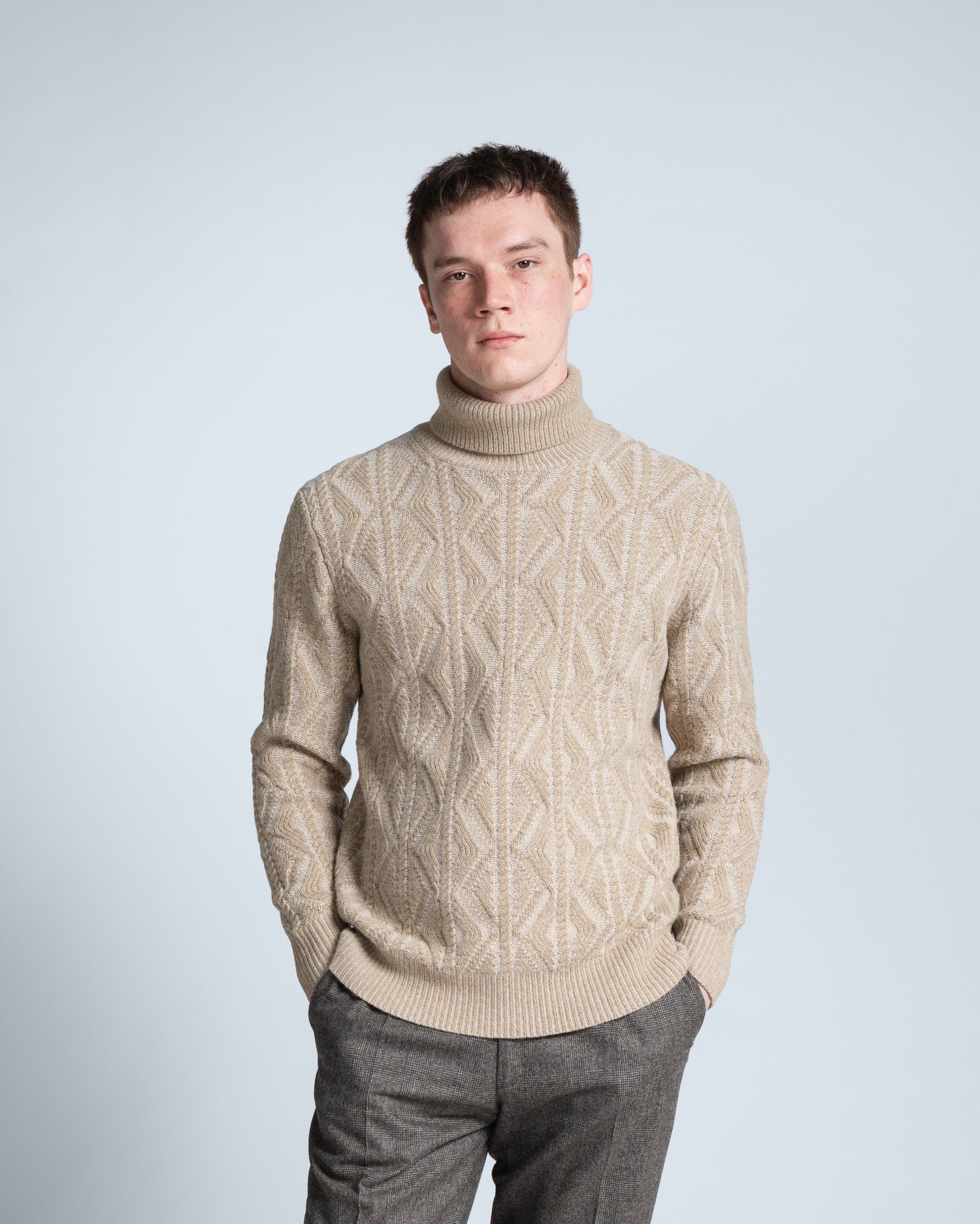 Chunky Rollneck in Beige (10281966010698)