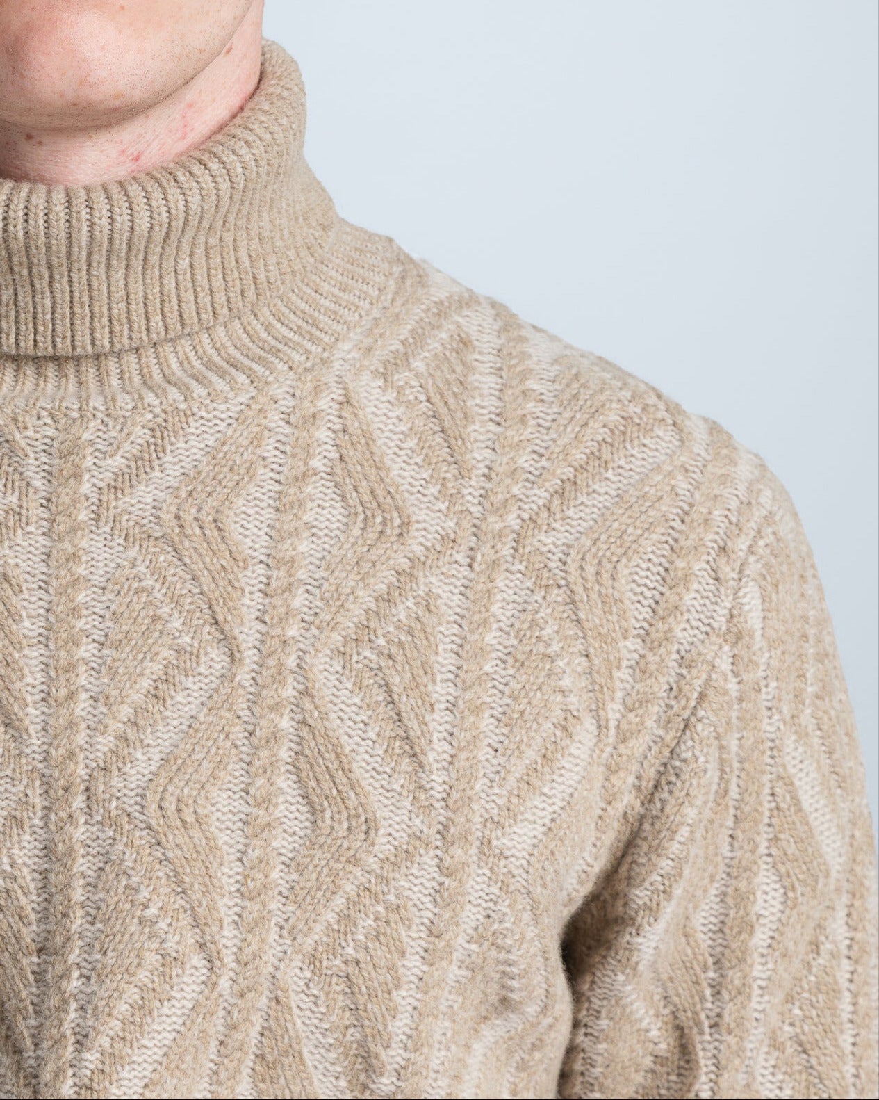 Chunky Rollneck in Beige (10281966010698)