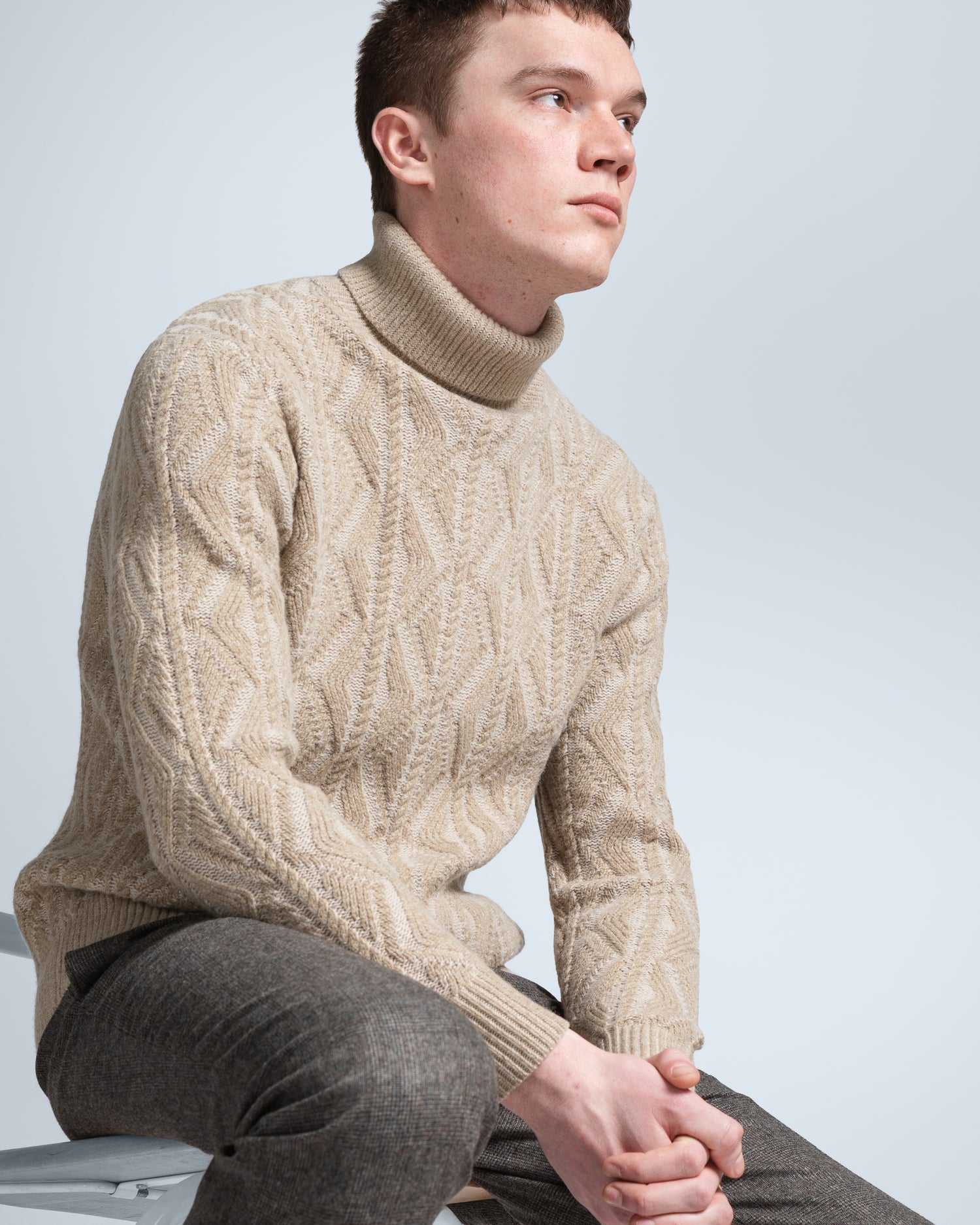 Chunky Rollneck in Beige (10281966010698)