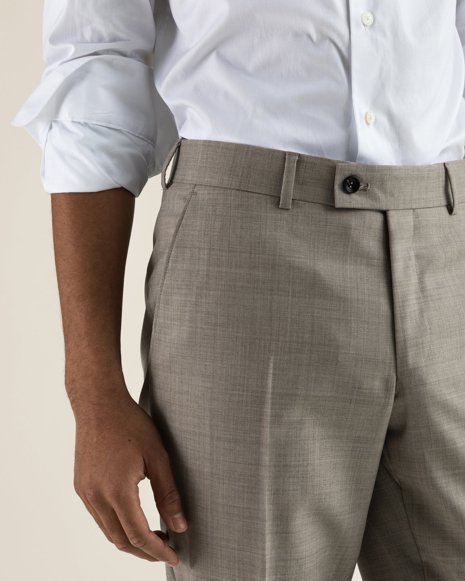 Premium Wool Suit in Light Beige