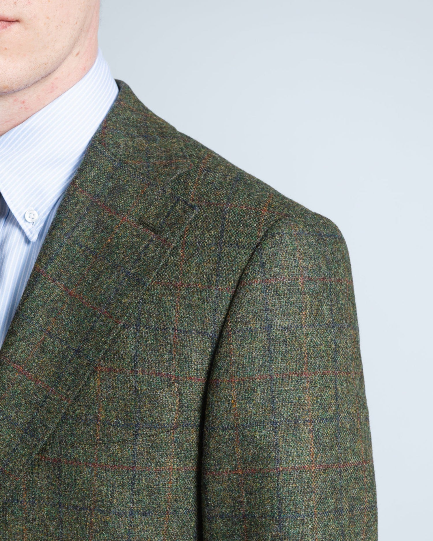 Green Tweed Suit in Wool (10277334778186)