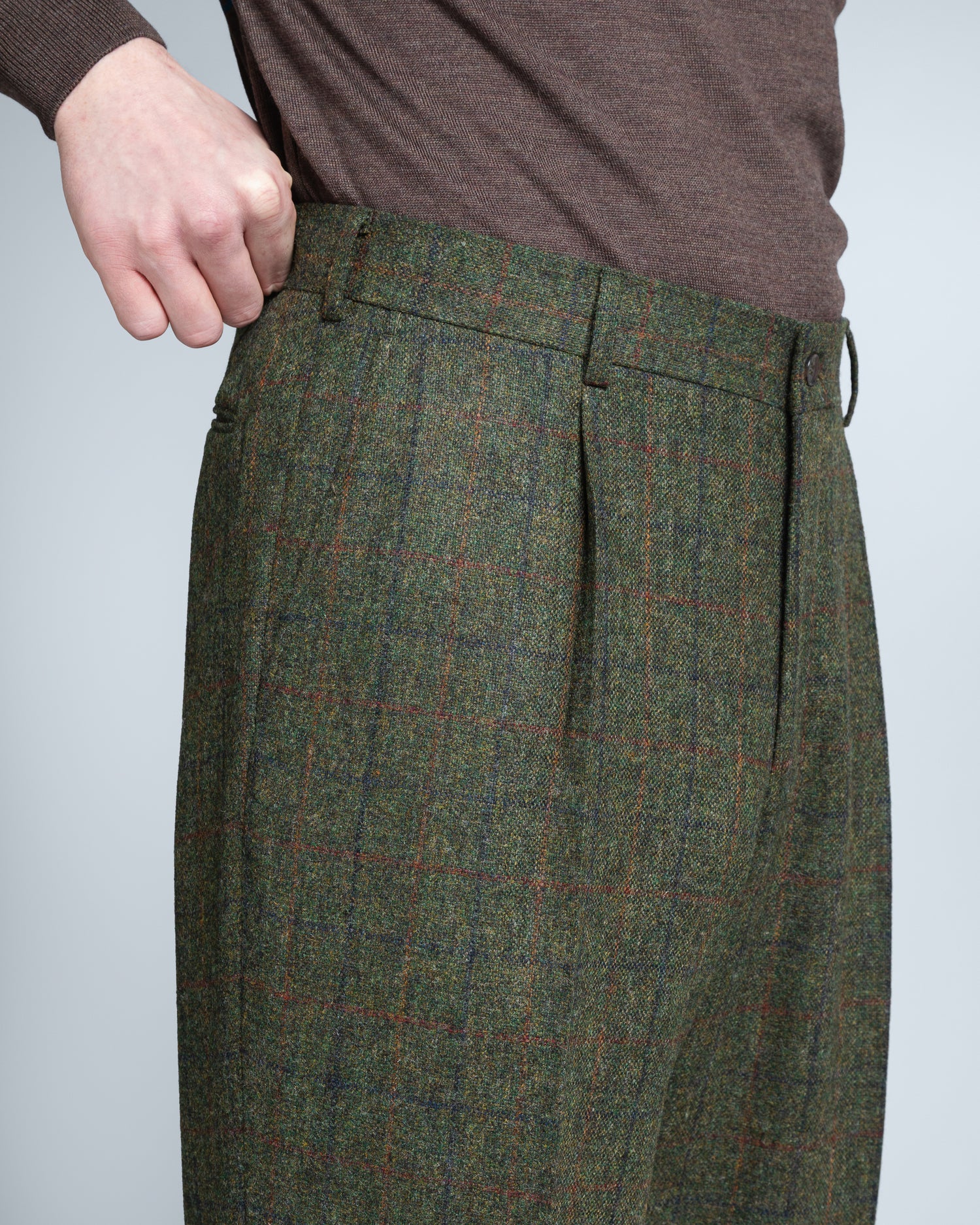 Green Tweed Suit in Wool (10277334778186)