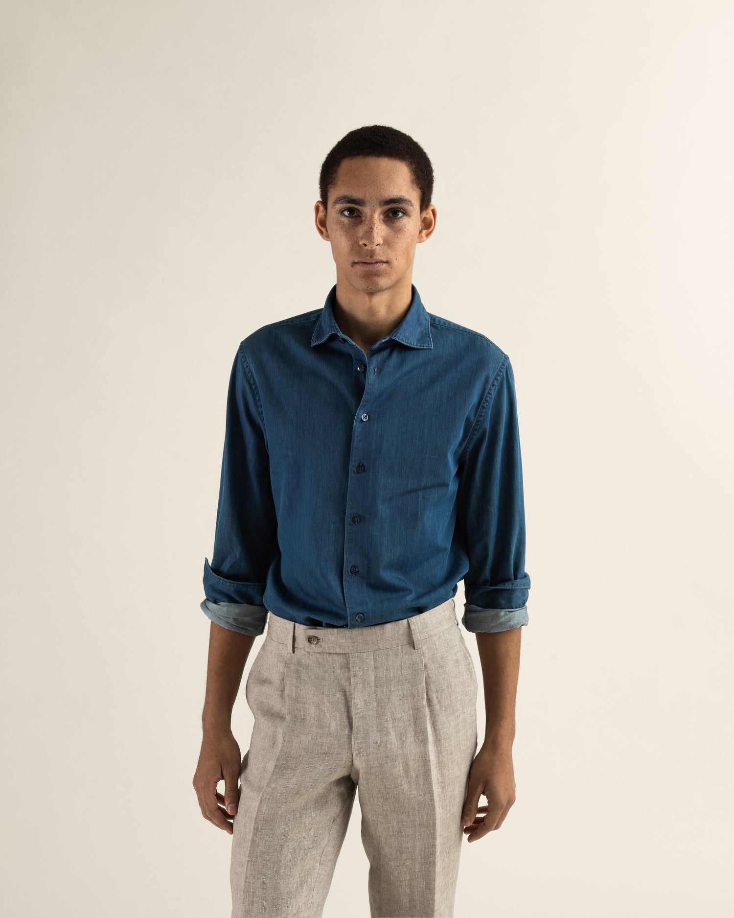 Denim Shirt in Cotton