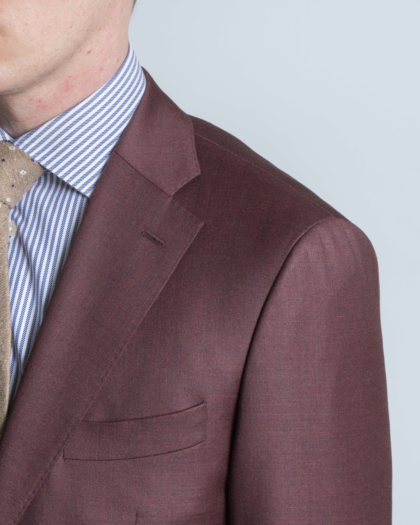 Premium Wool Suit in Bordeaux Red (10265418924362)