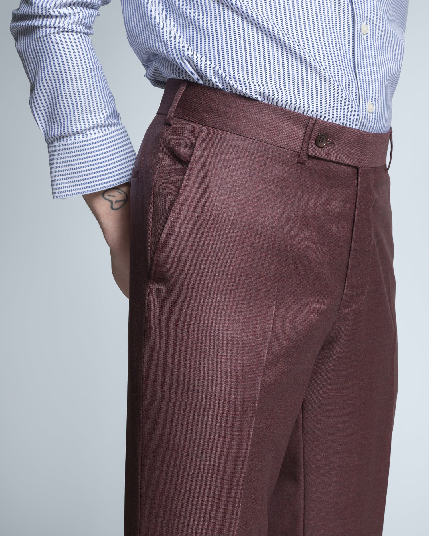 Premium Wool Suit in Bordeaux Red | Slim fit (10265468830026)