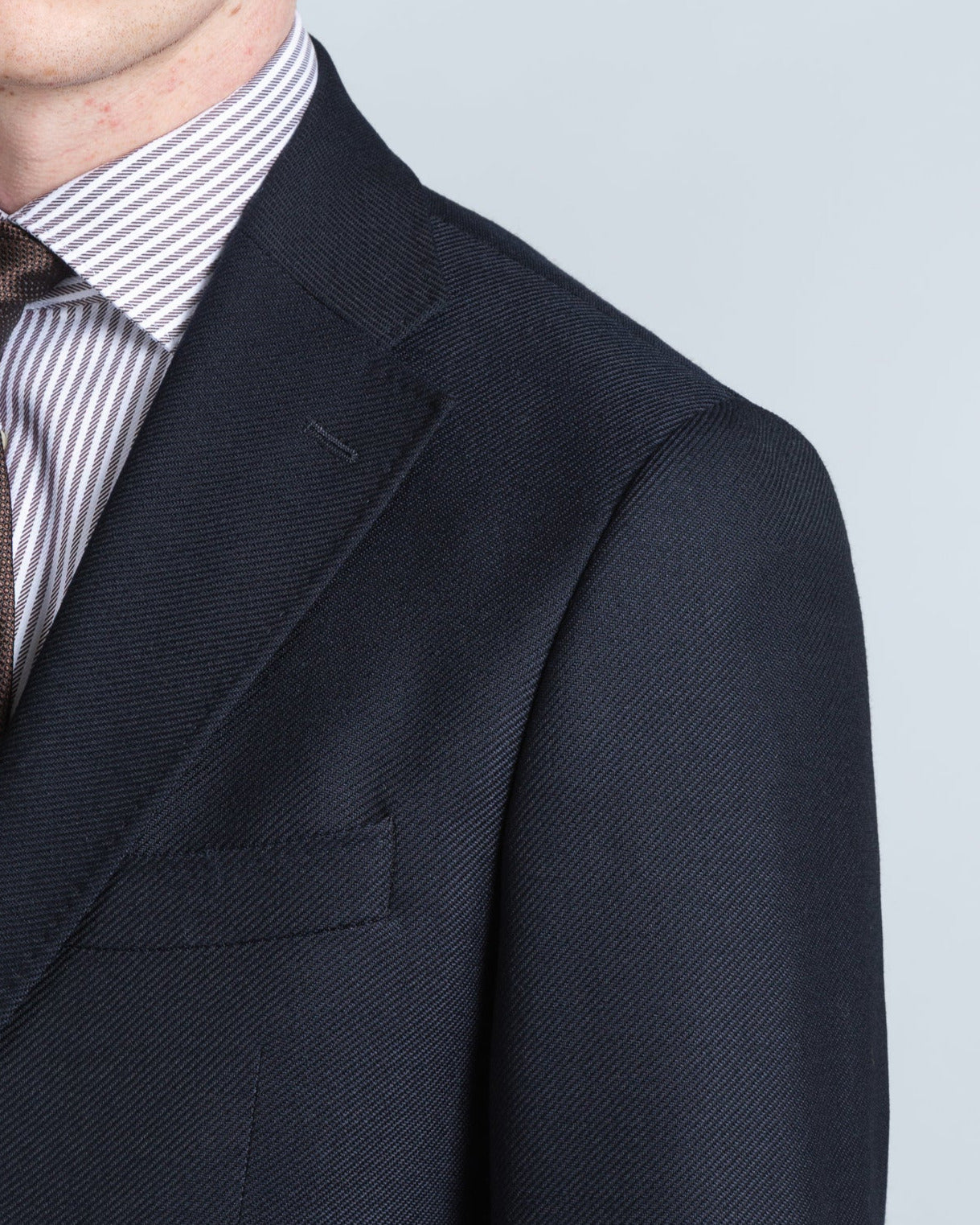 Navy Twill Suit in Wool (10277305680202)