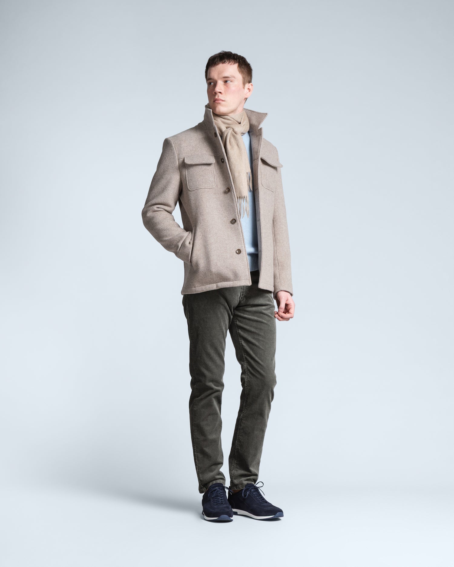 Short Overcoat in Light Beige (10287694610762)
