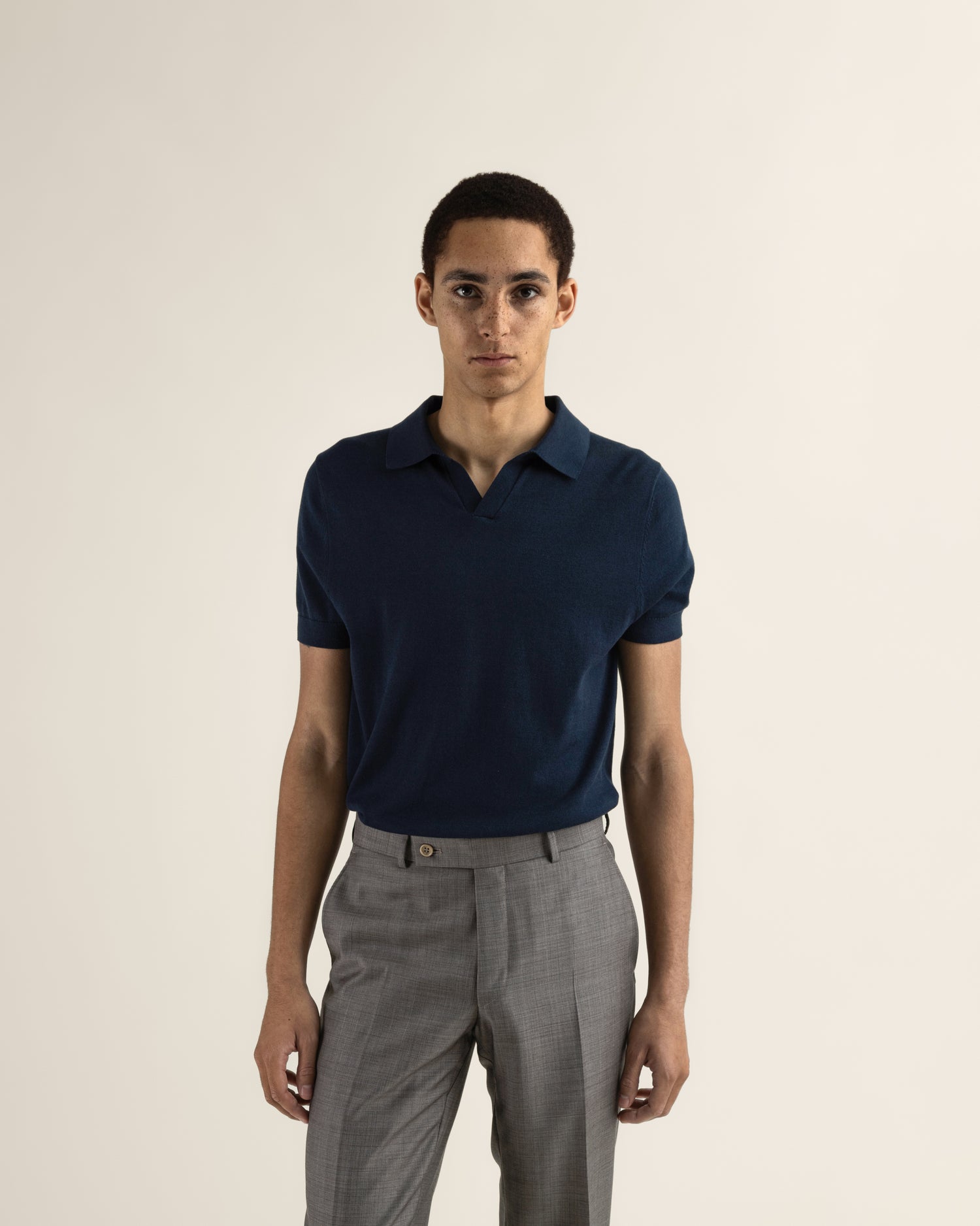 Polo Shirt in Navy