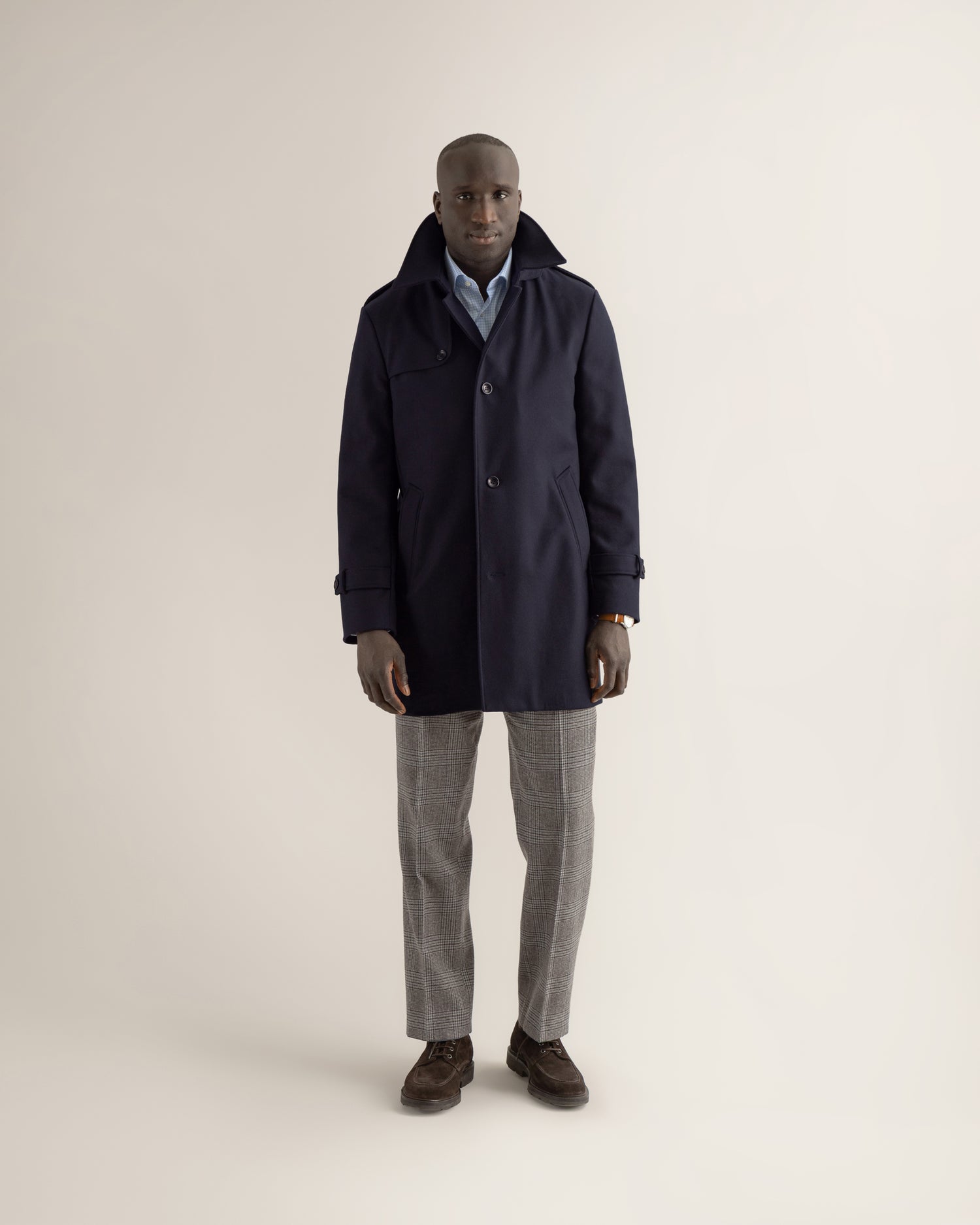 Casual Coat in Dark Navy