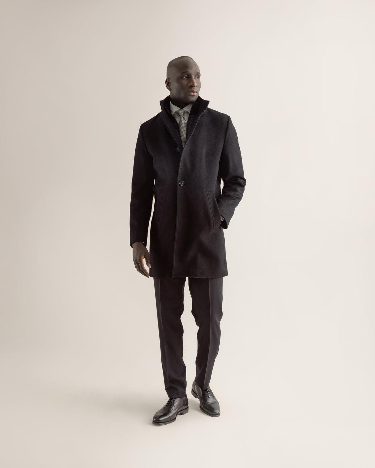 Casual Overcoat with Zipper