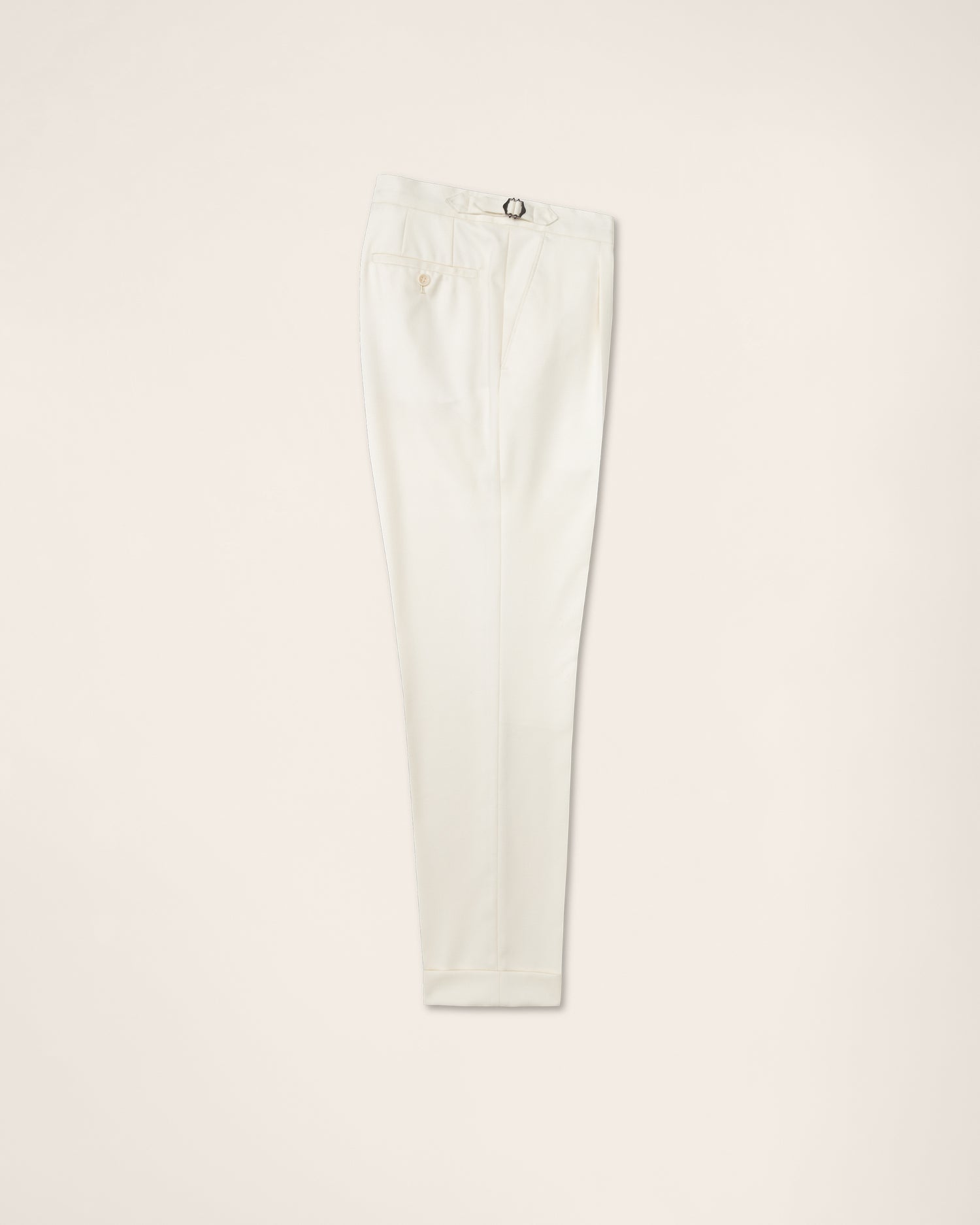 Ivory Tuxedo in Silk-Wool