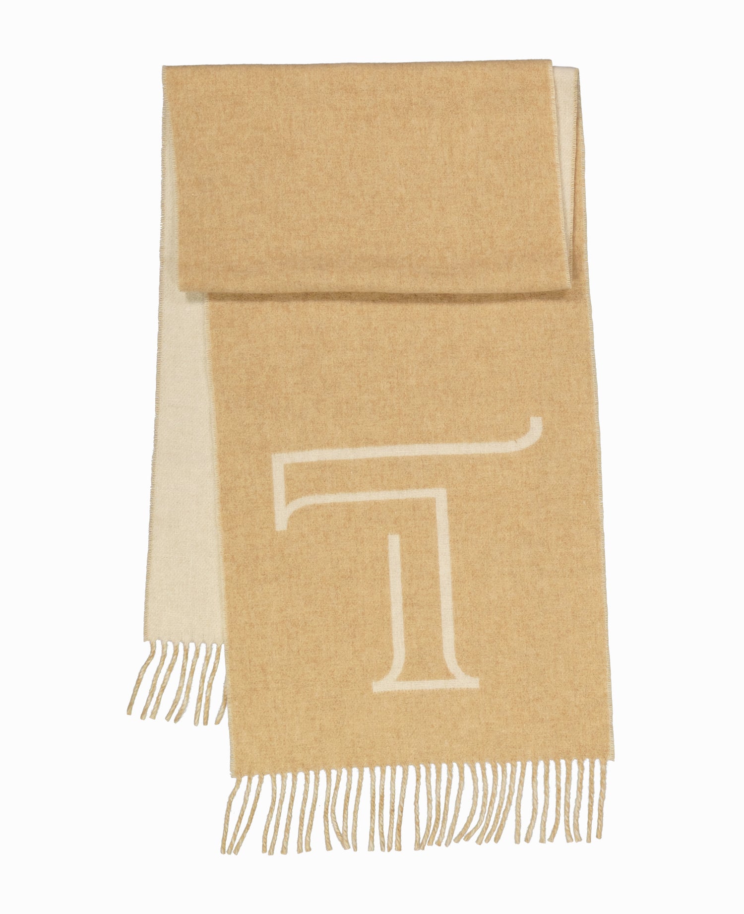 Beige Wool Scarf with Turo Logo (7856605233374)