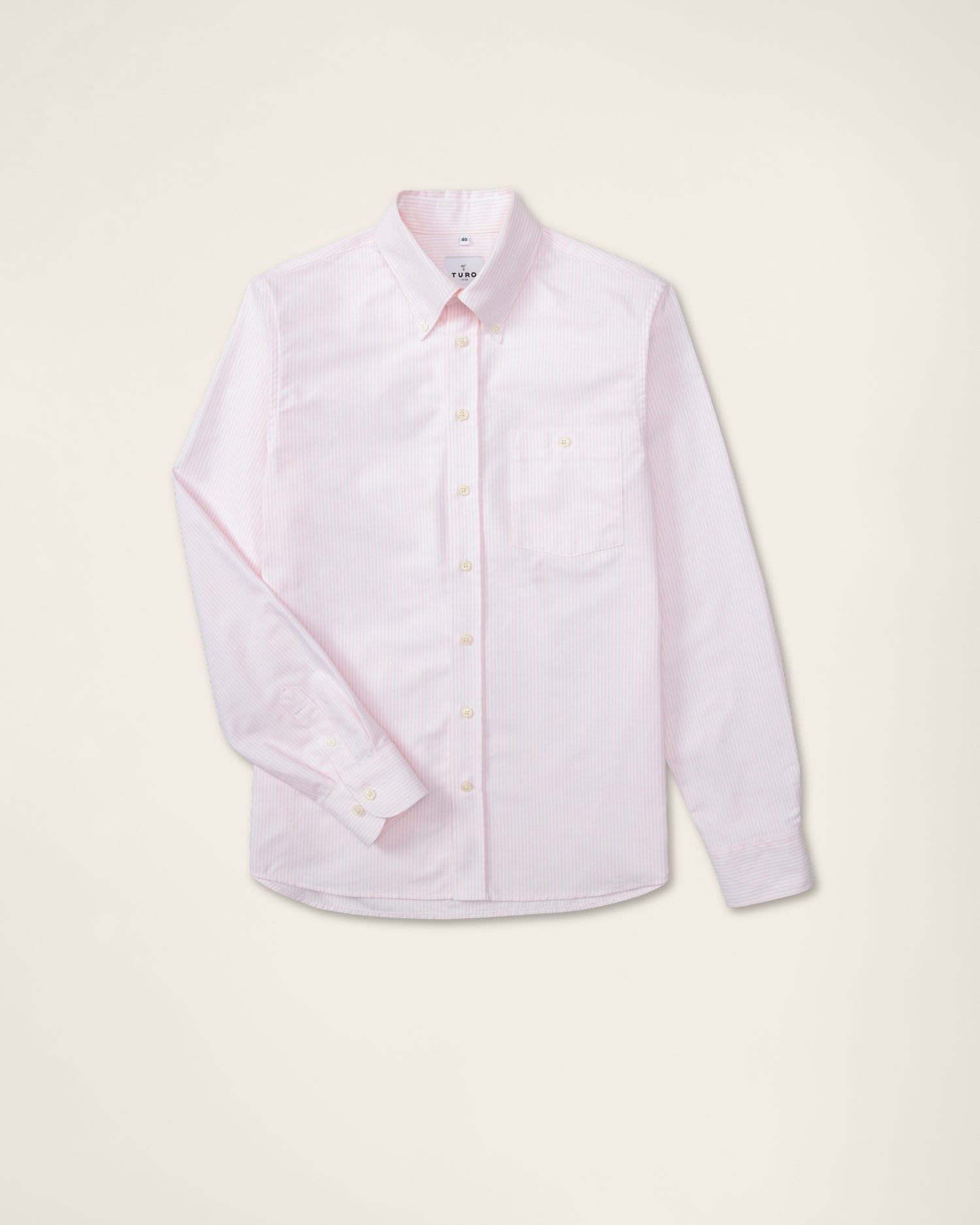Casual Pink Stripes Oxford Shirt